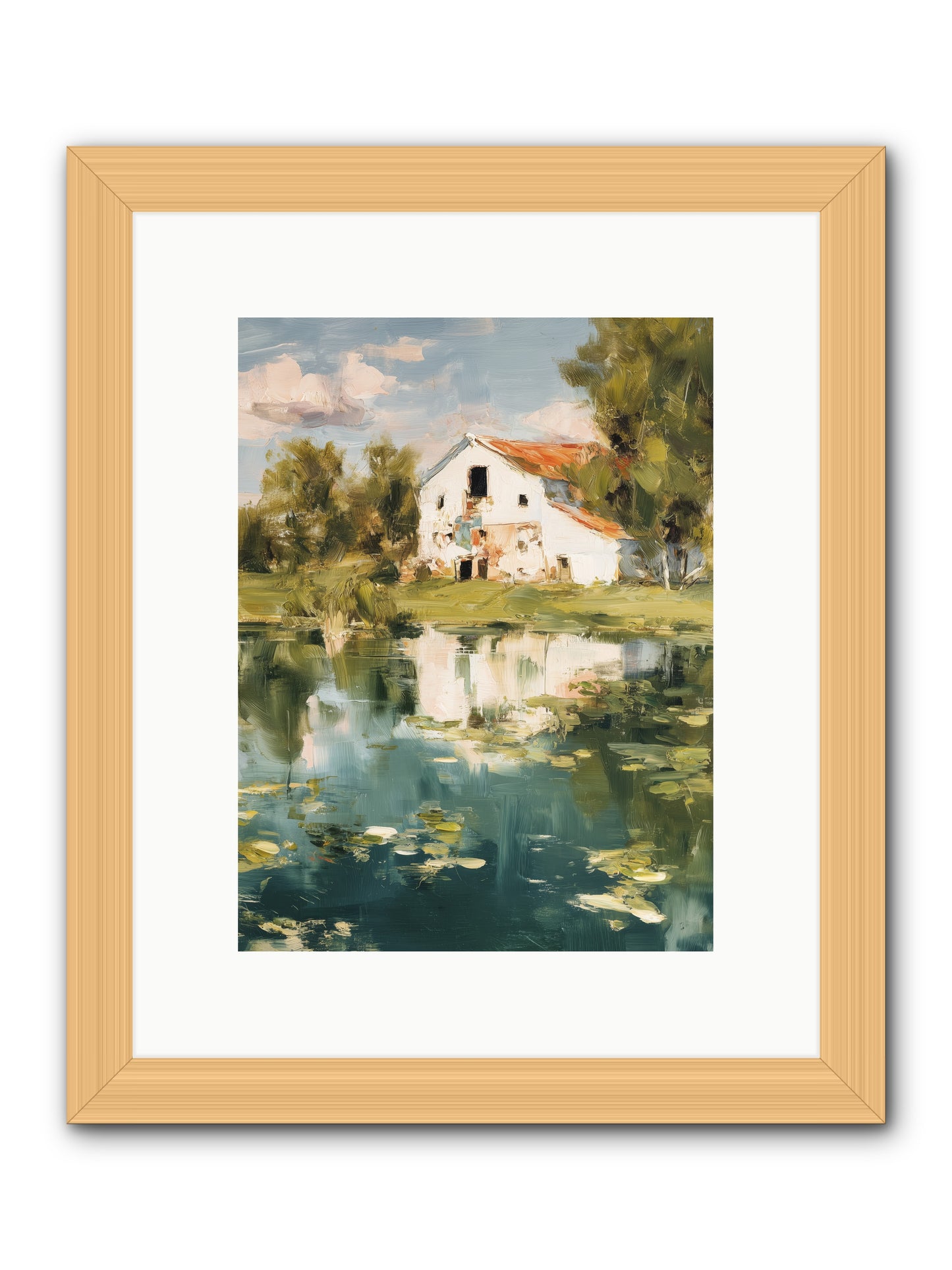 Lake's Portrait  -- Framed Print - Natural 9x12