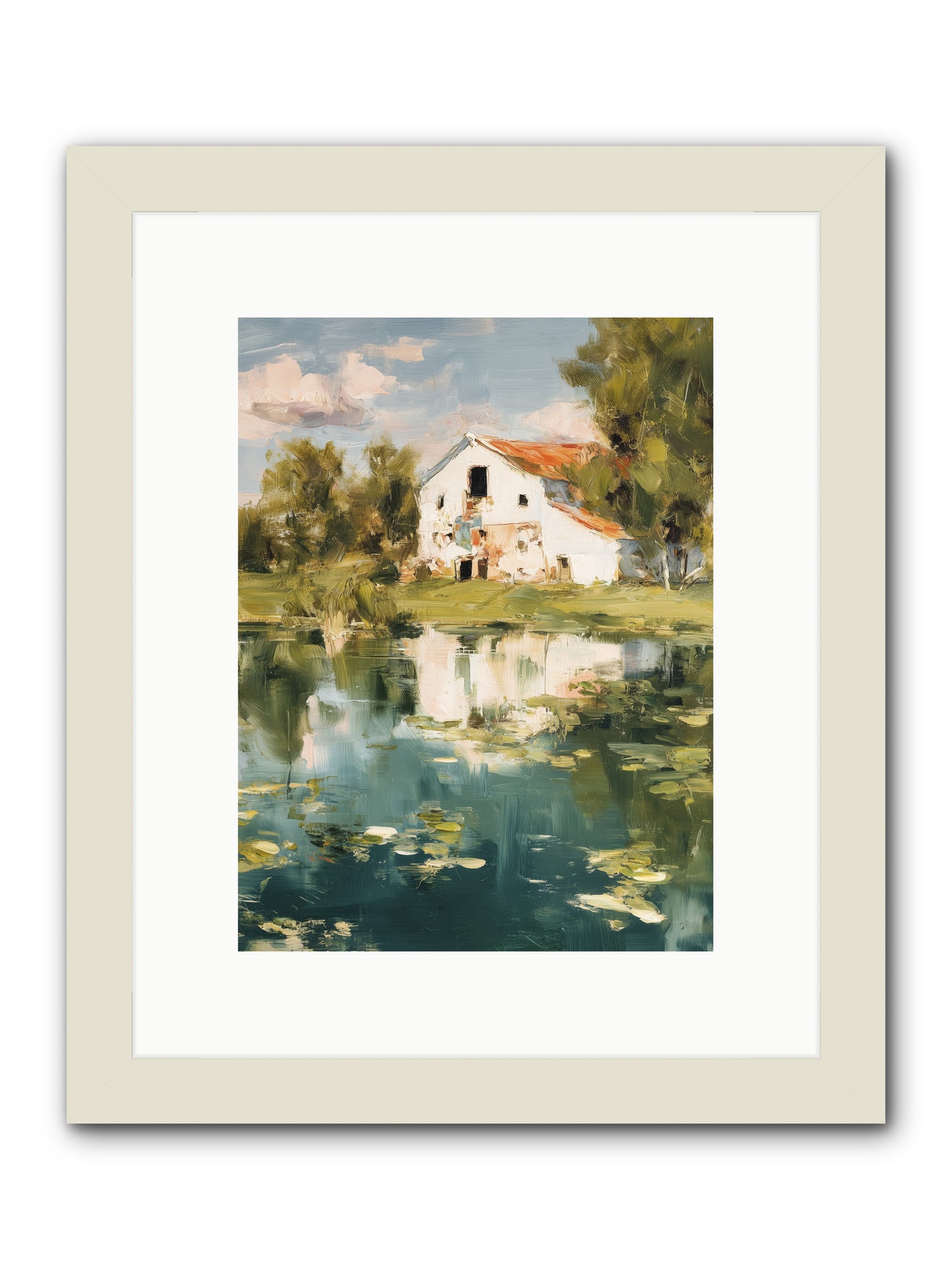 Lake's Portrait  -- Framed Print - White 9x12