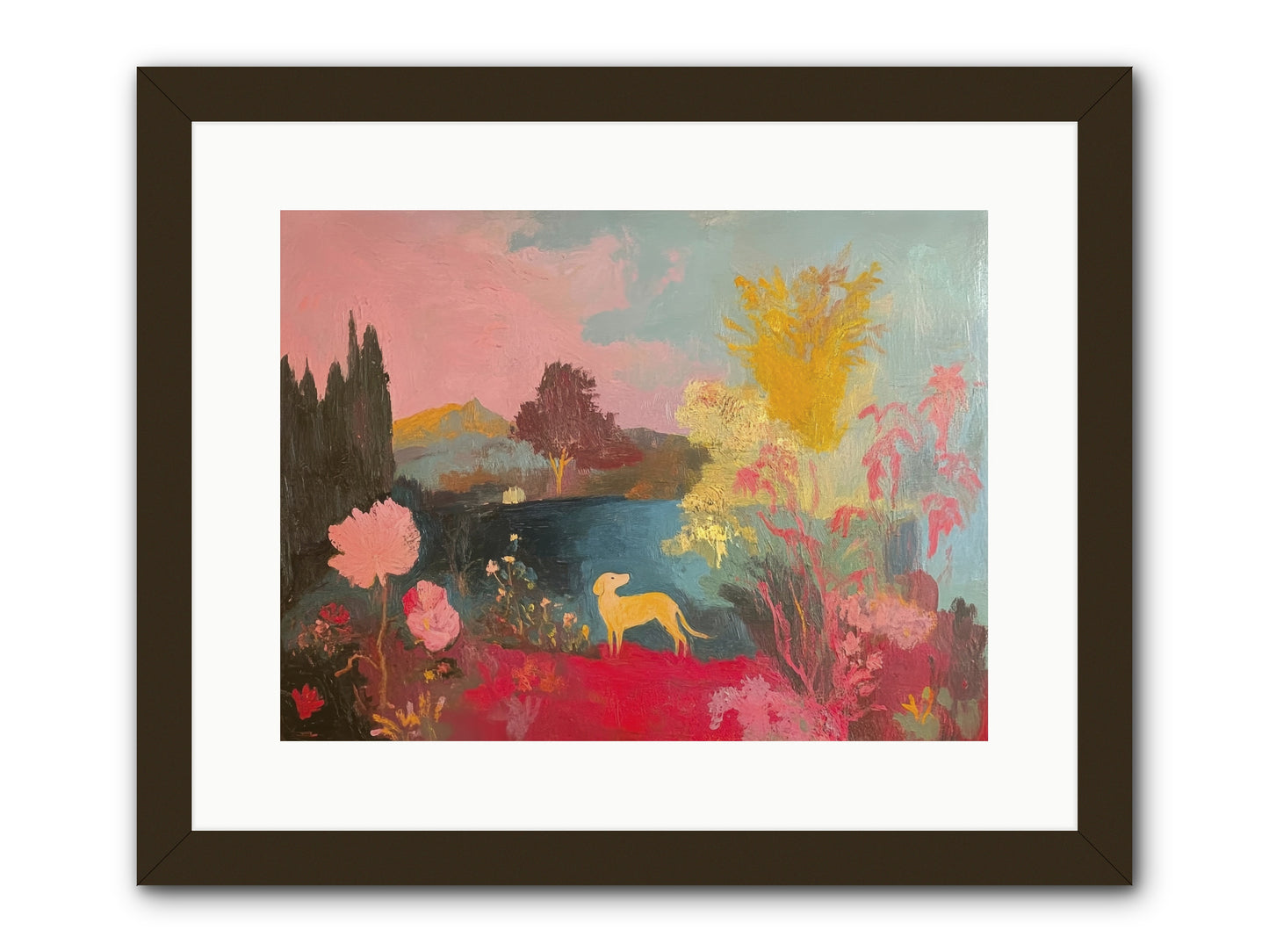 Lakeside Memories -- Framed Print - Black 16x12