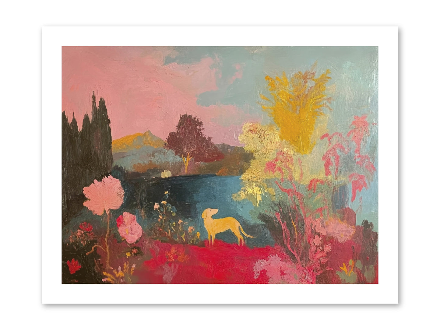 Lakeside Memories -- Loose Canvas Print 16x12