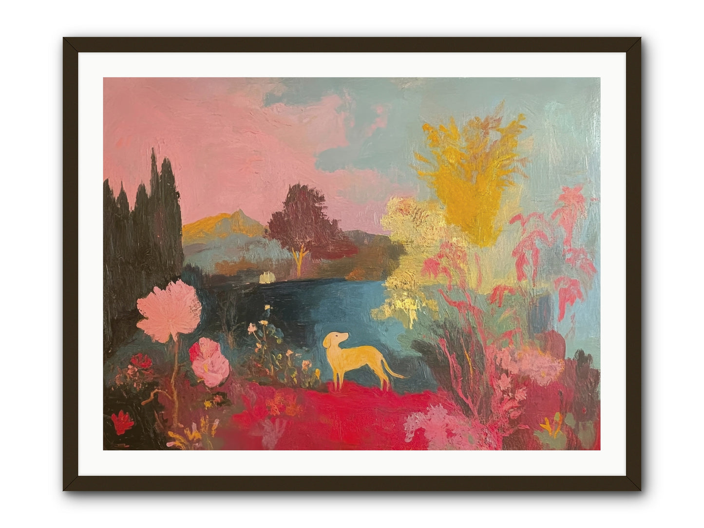 Lakeside Memories -- Framed Print - Black 40x30