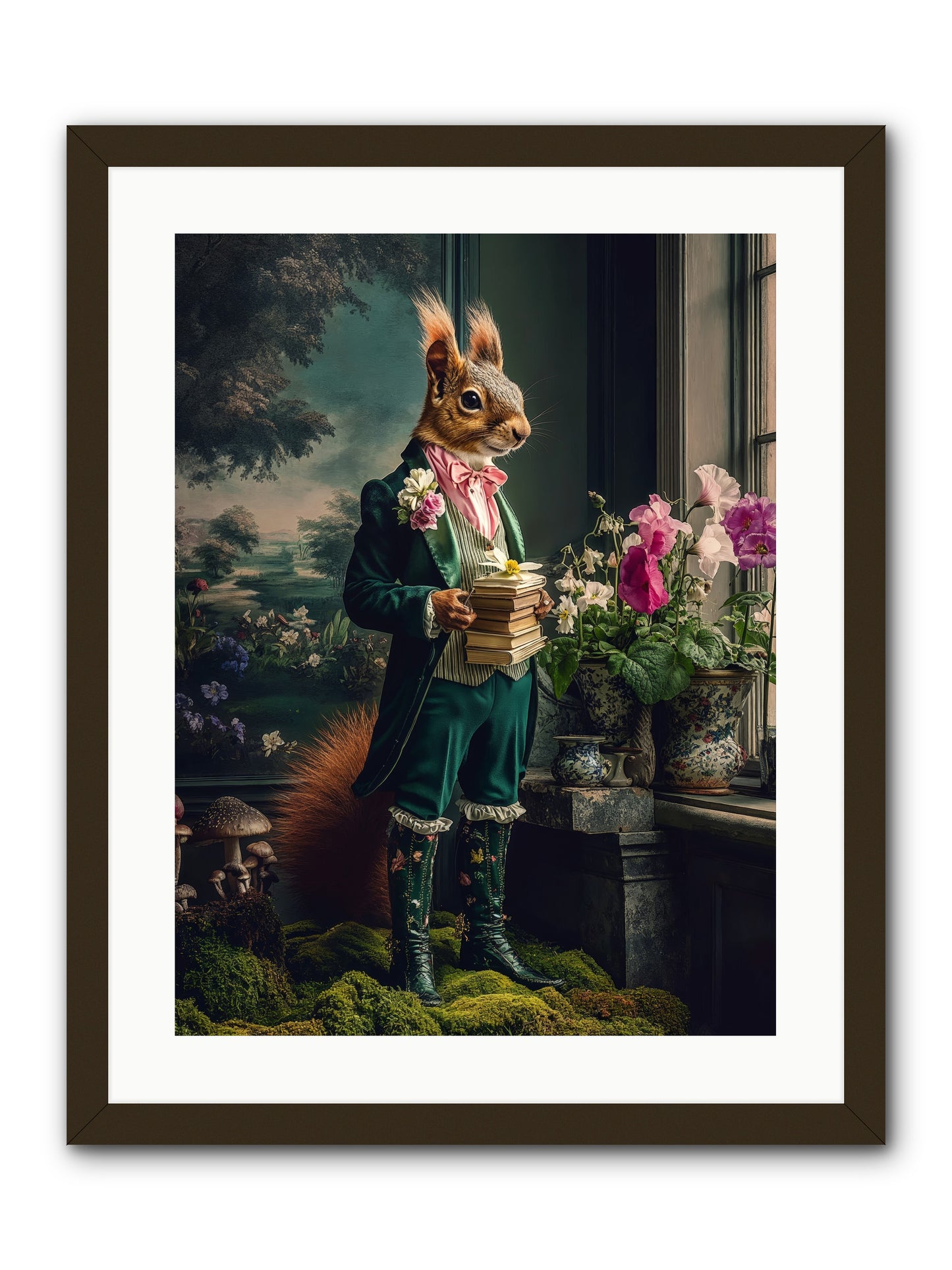 Land's Sweet Secrets No.1 Rez -- Framed Print - Black 18x24