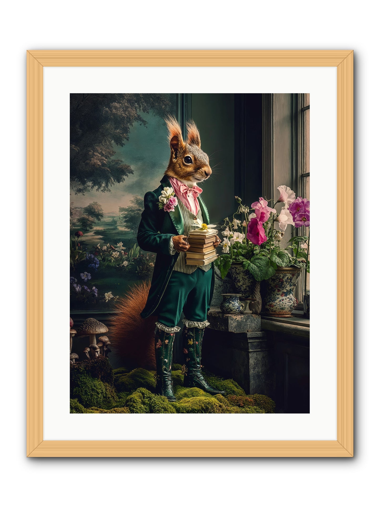 Land's Sweet Secrets No.1 Rez -- Framed Print - Natural 18x24
