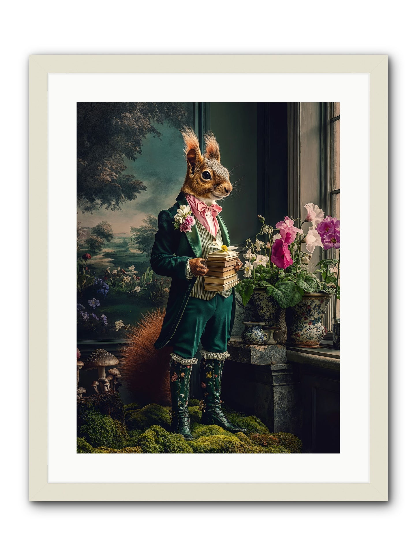 Land's Sweet Secrets No.1 Rez -- Framed Print - White 18x24
