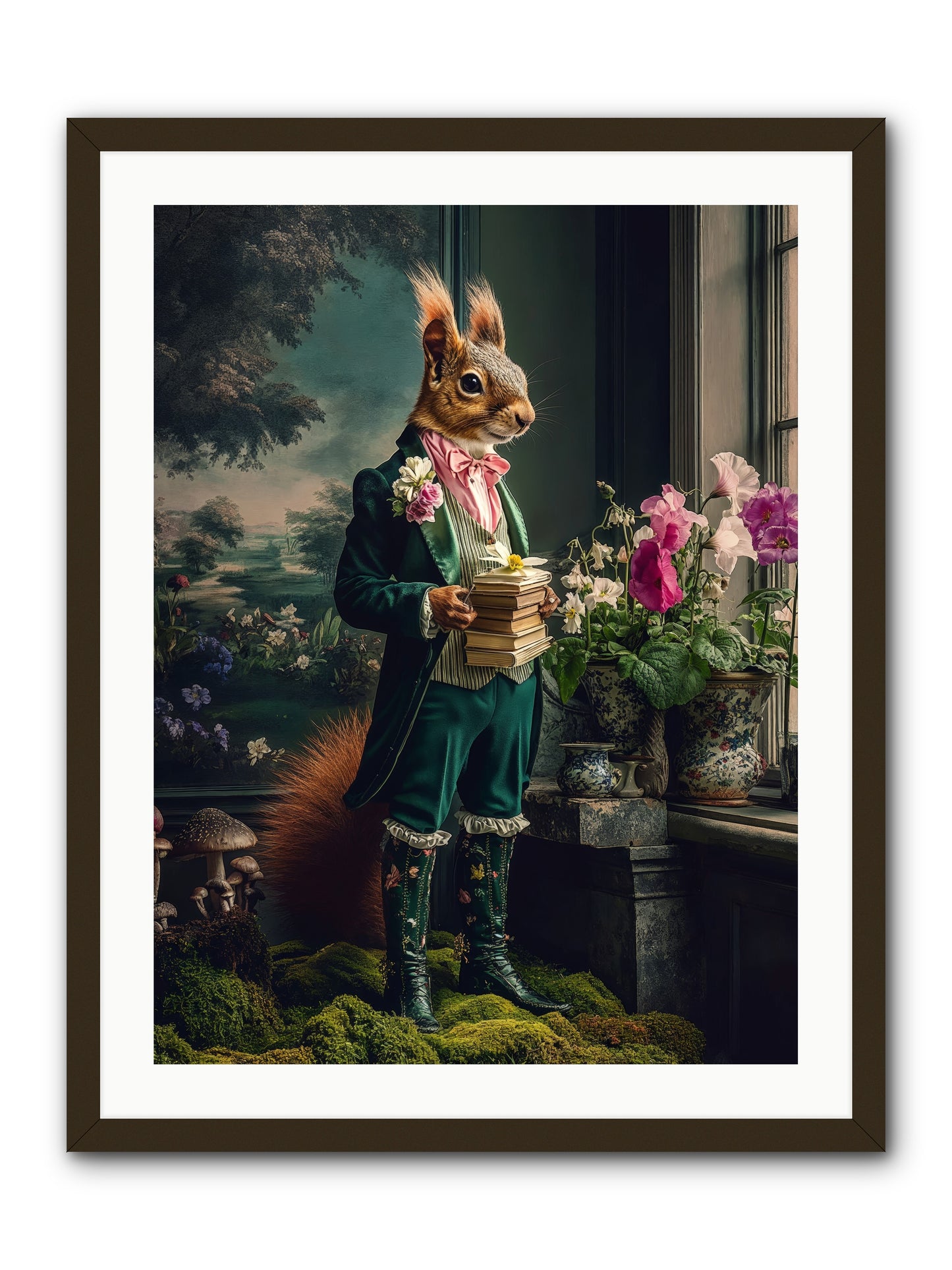 Land's Sweet Secrets No.1 Rez -- Framed Print - Black 24x32