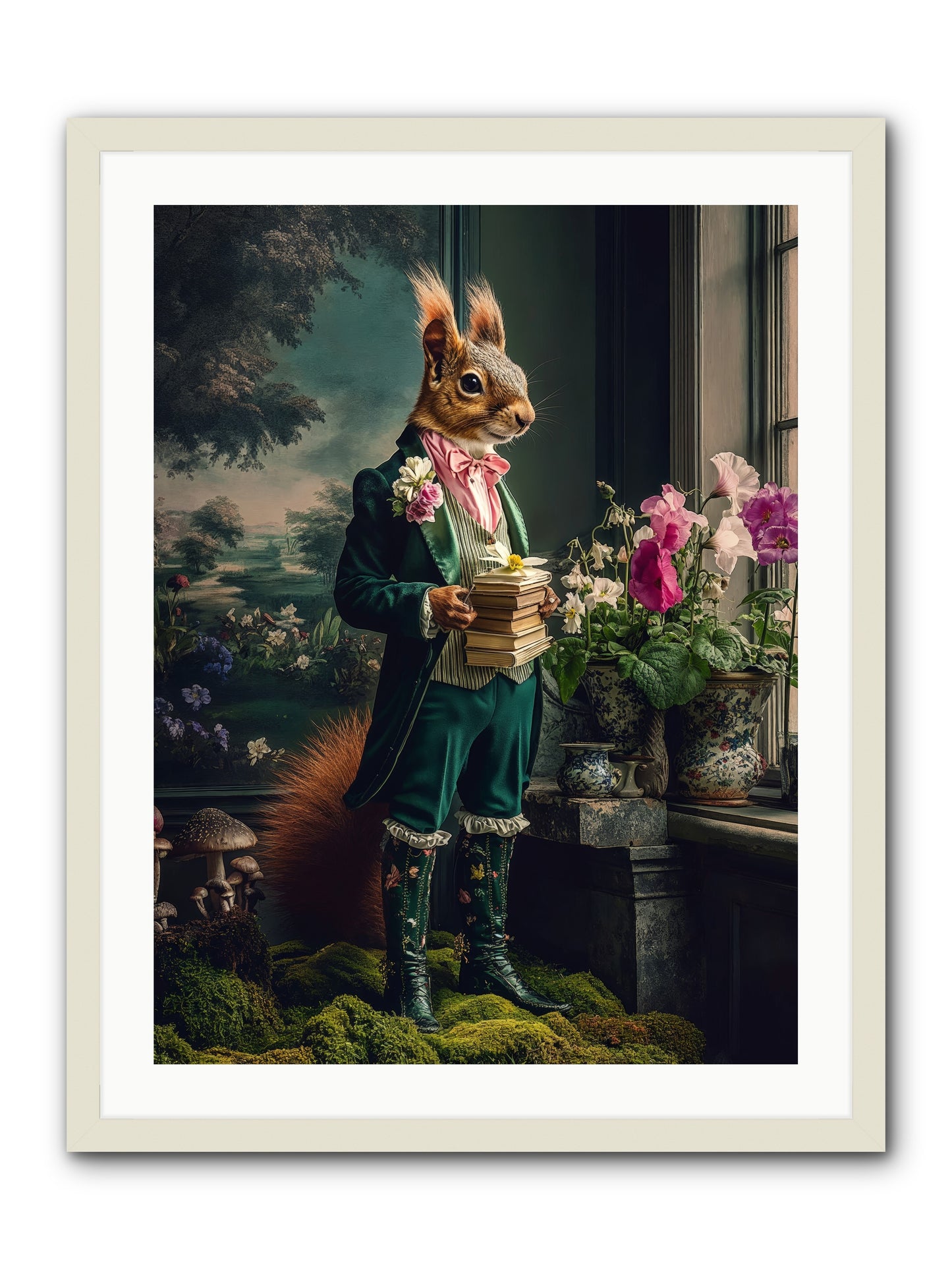 Land's Sweet Secrets No.1 Rez -- Framed Print - White 24x32