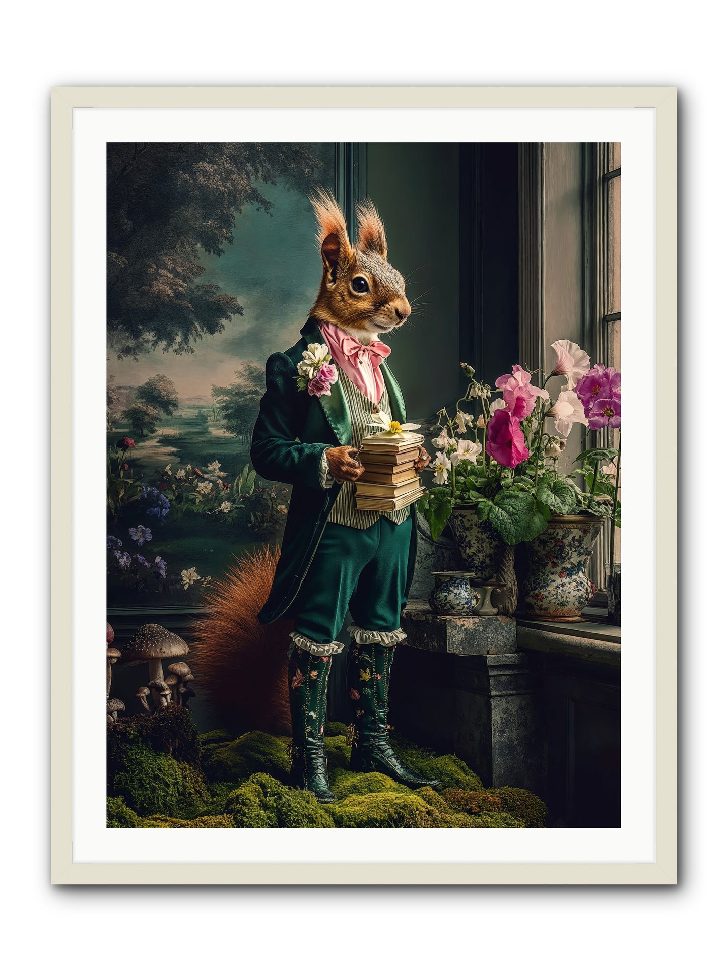 Land's Sweet Secrets No.1 Rez -- Framed Print - White 30x40