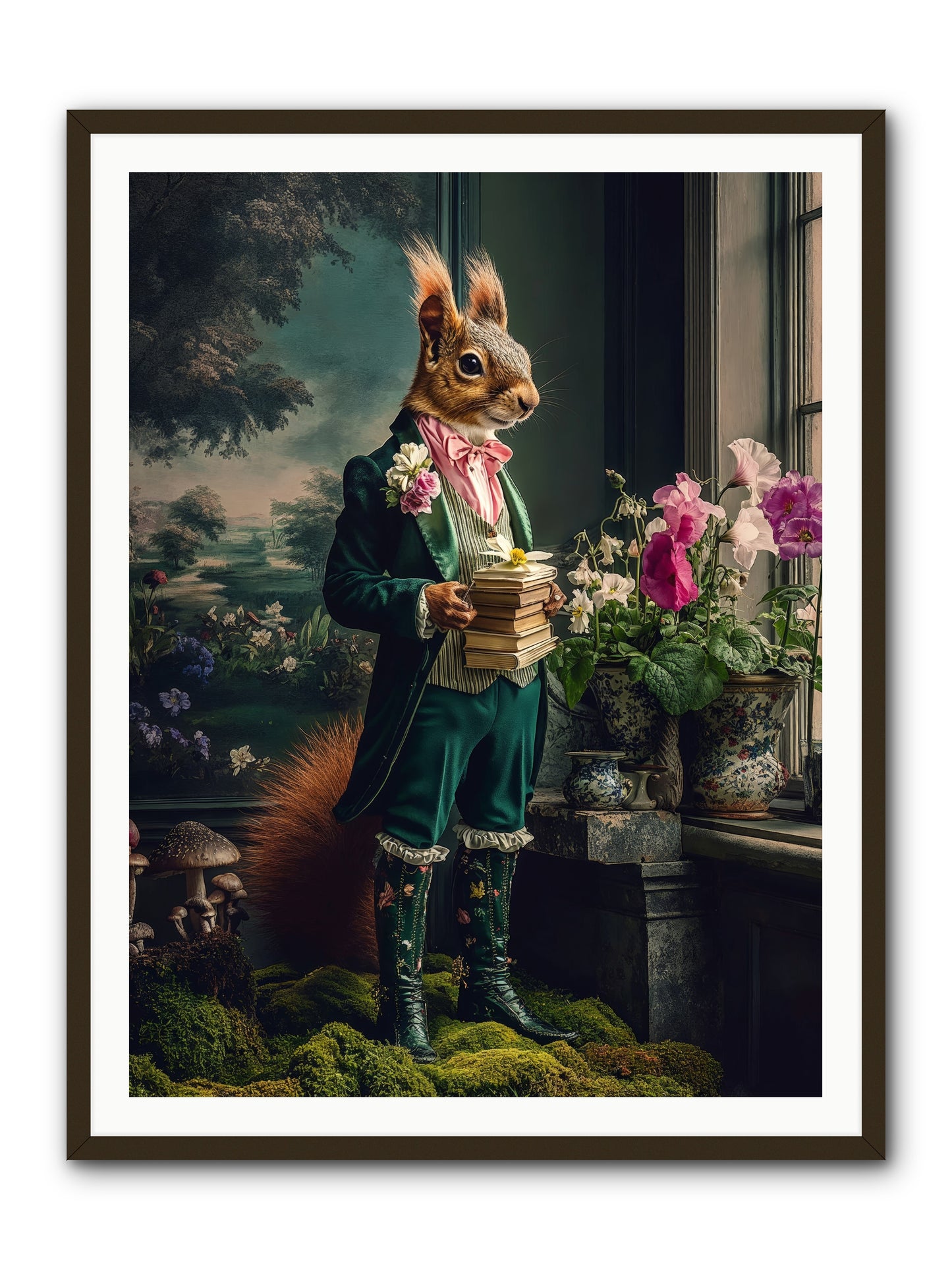 Land's Sweet Secrets No.1 Rez -- Framed Print - Black 36x48