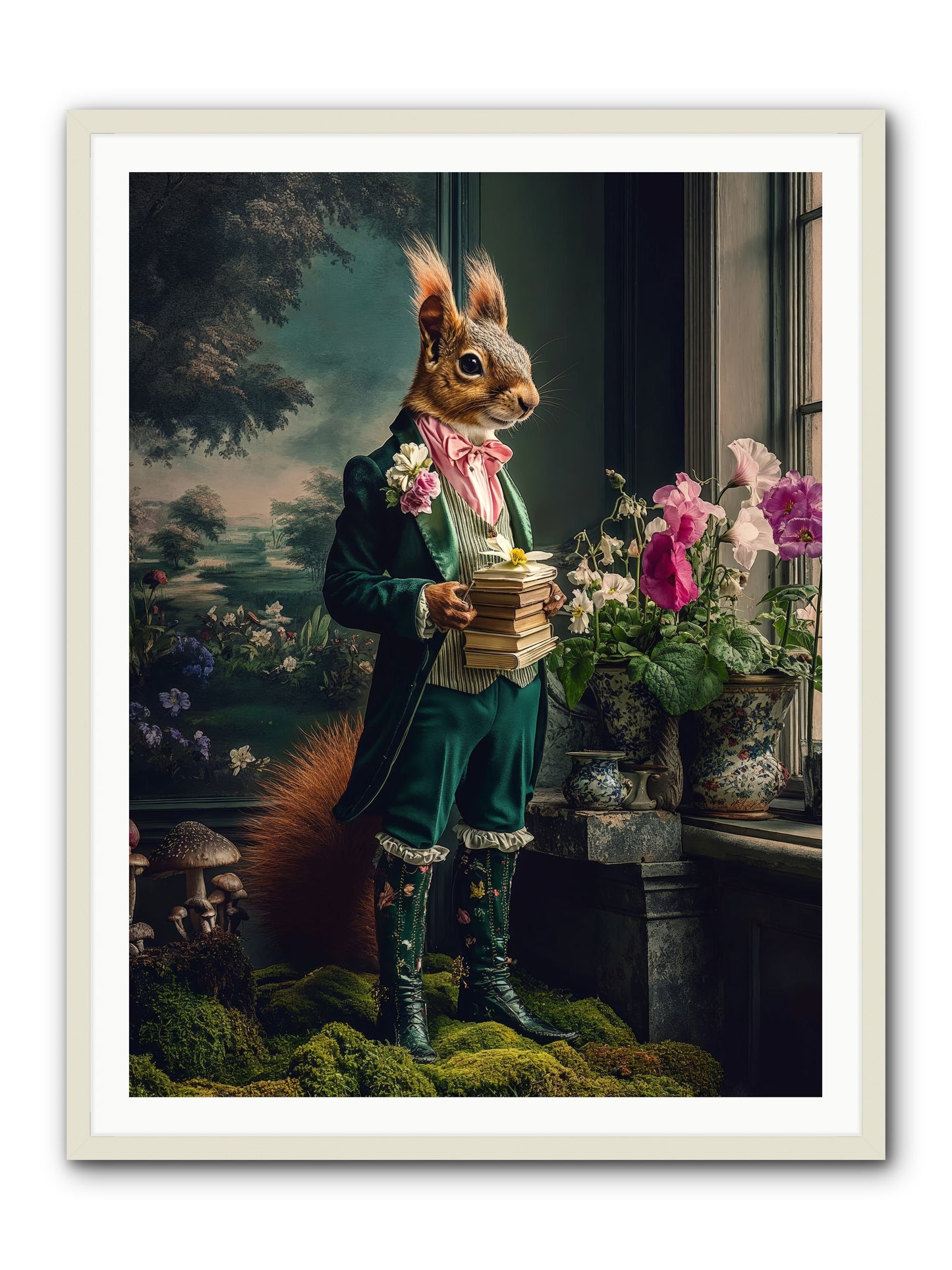 Land's Sweet Secrets No.1 Rez -- Framed Print - White 36x48