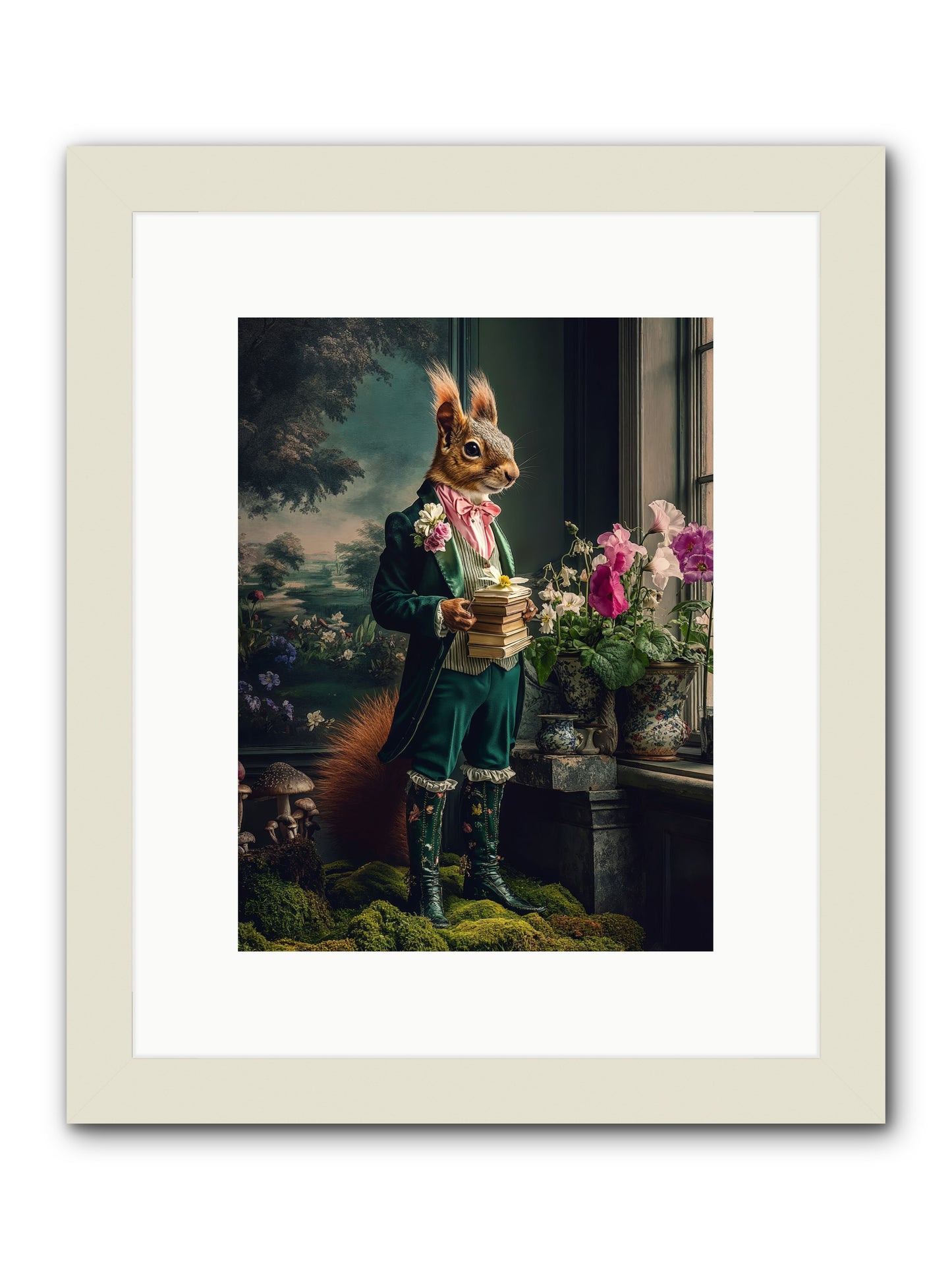 Land's Sweet Secrets No.1 Rez -- Framed Print - White 9x12