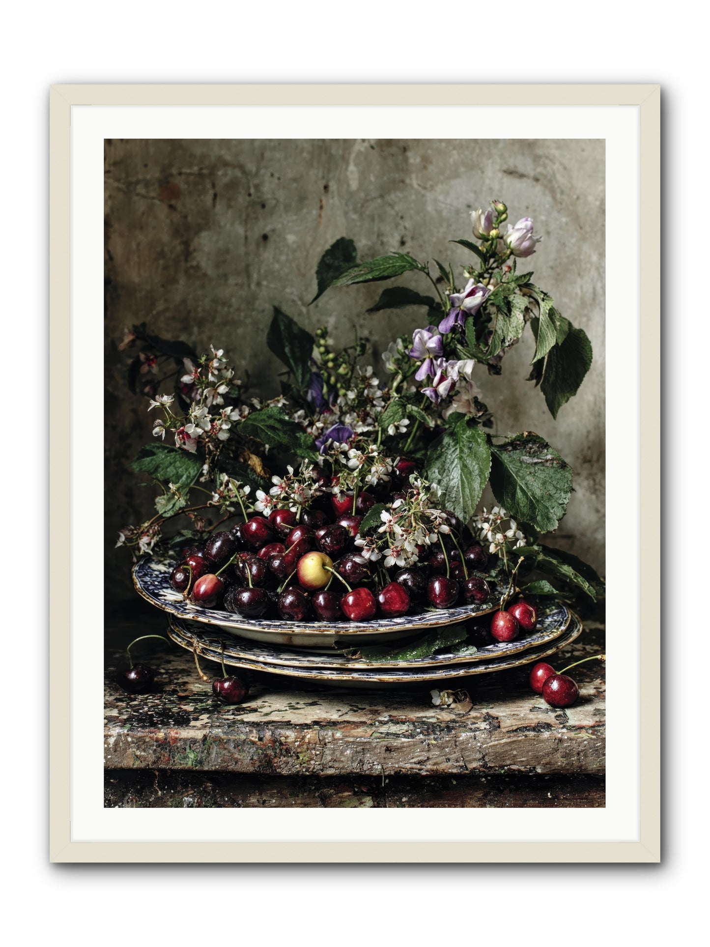 Language Of Color -- Framed Print - White 30x40