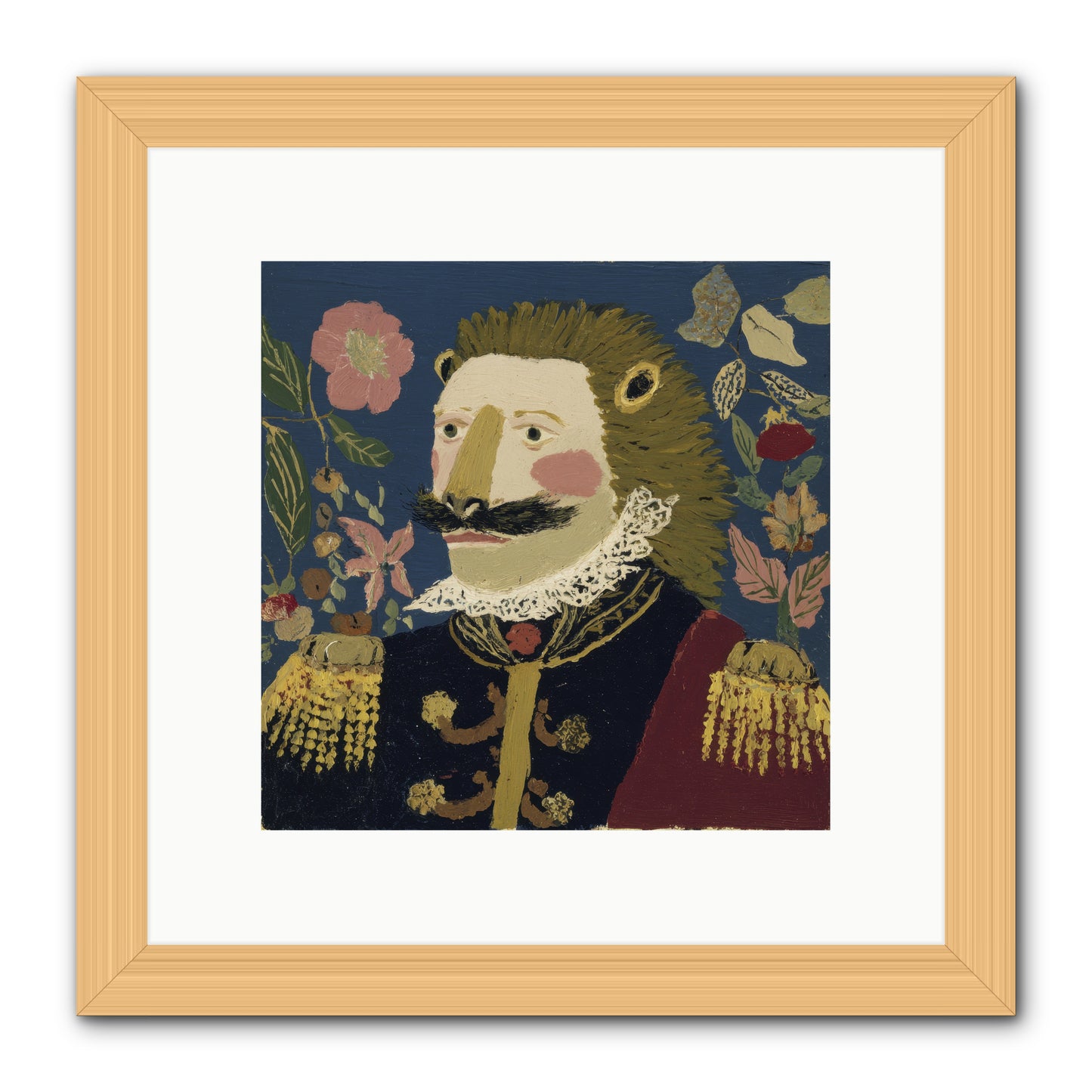 Language of Flowers -- Framed Print - Natural 10x10