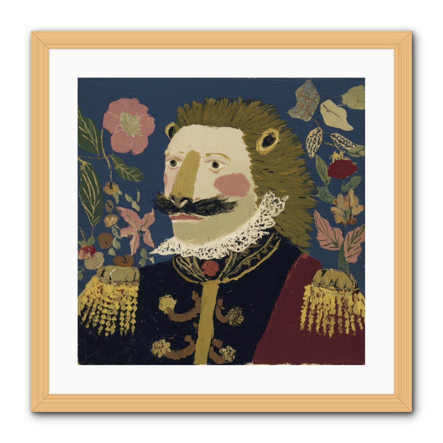 Language of Flowers -- Framed Print - Natural 20x20