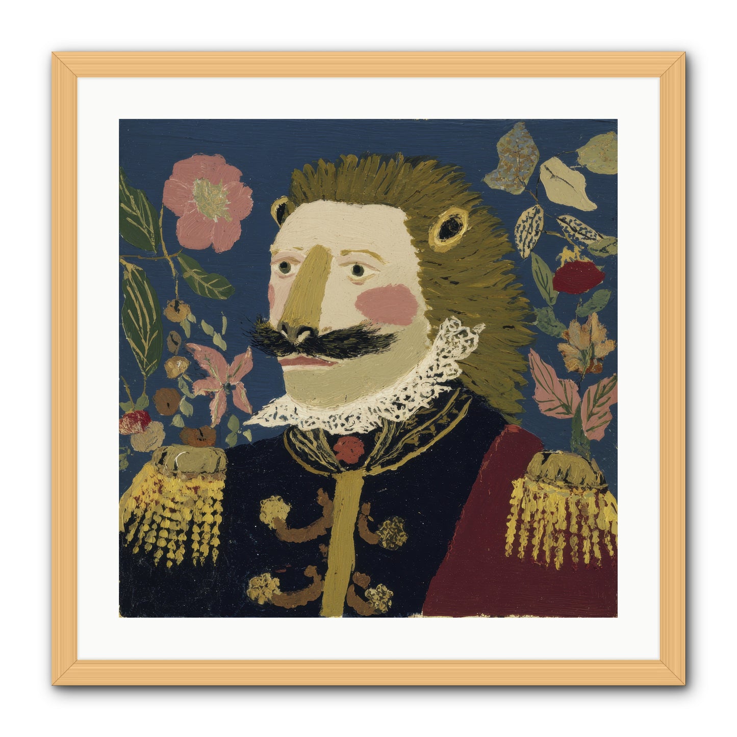 Language of Flowers -- Framed Print - Natural 24x24