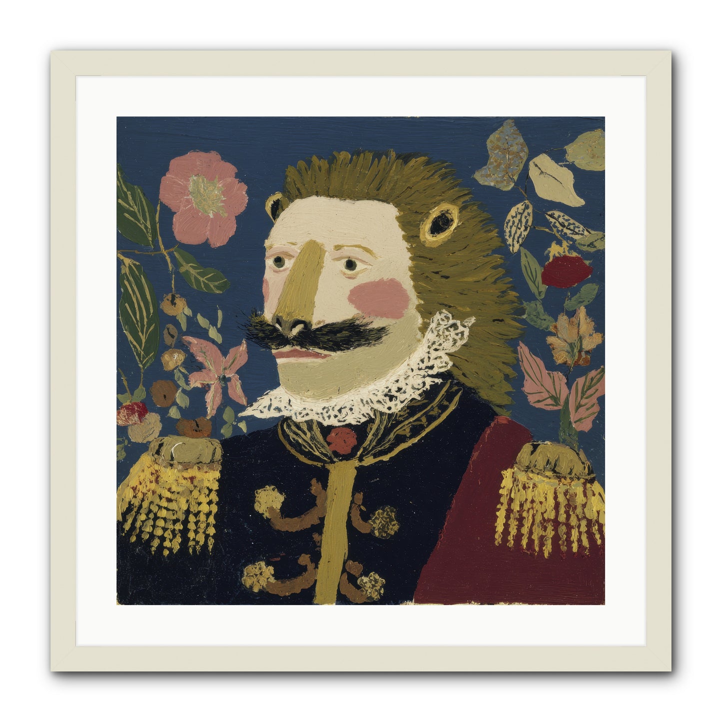 Language of Flowers -- Framed Print - White 24x24