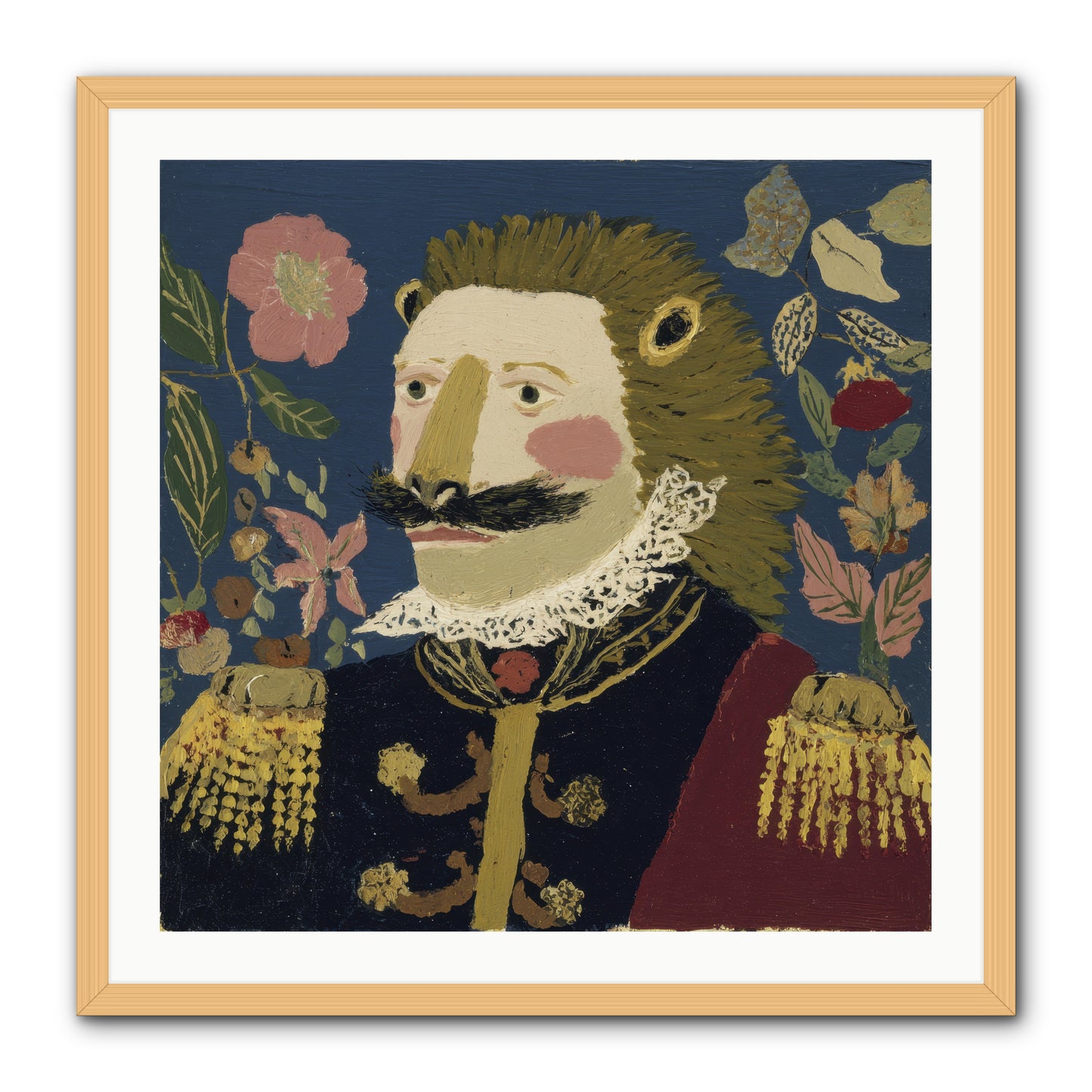 Language of Flowers -- Framed Print - Natural 30x30