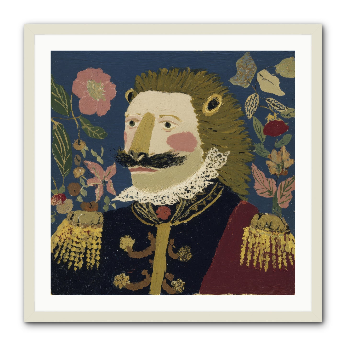 Language of Flowers -- Framed Print - White 30x30