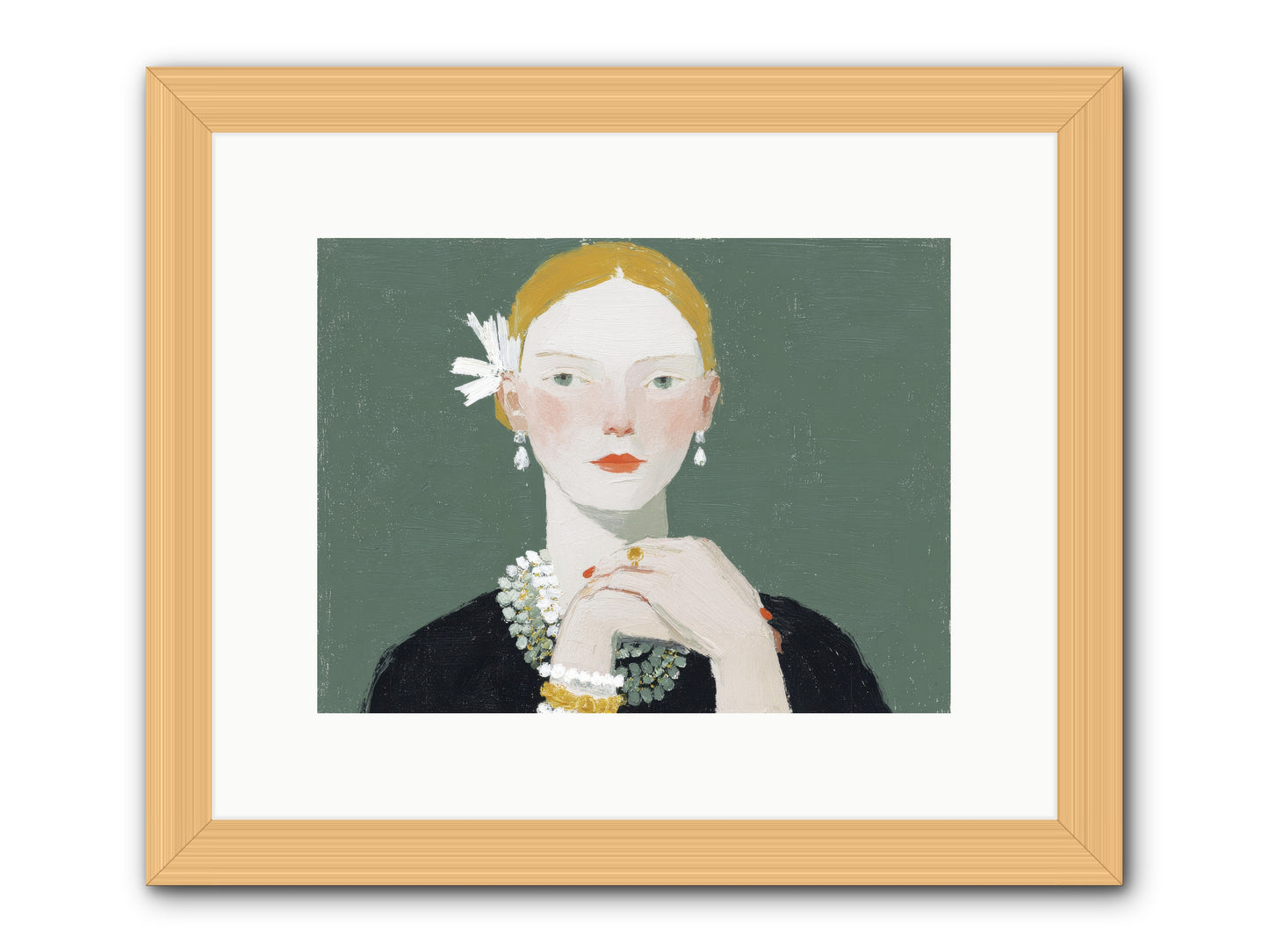 Language of Light -- Framed Print - Natural 12x9