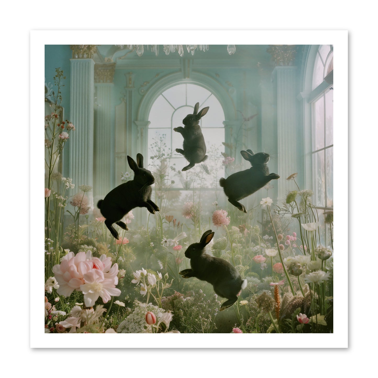 Lapin Noir Fantasia -- Paper Print 20x20