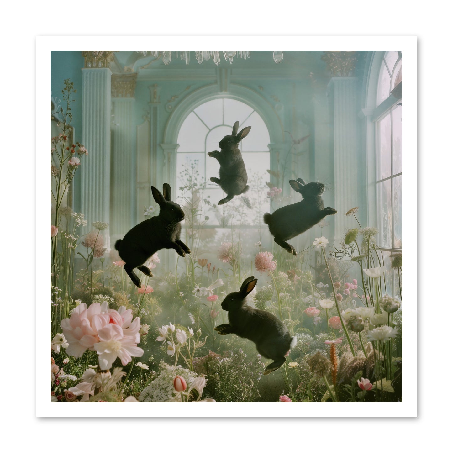 Lapin Noir Fantasia -- Paper Print 24x24