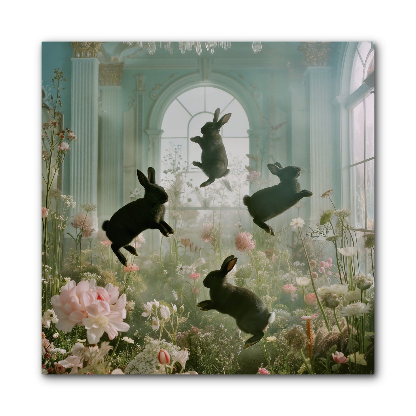 Lapin Noir Fantasia -- Wrapped Canvas 10x10