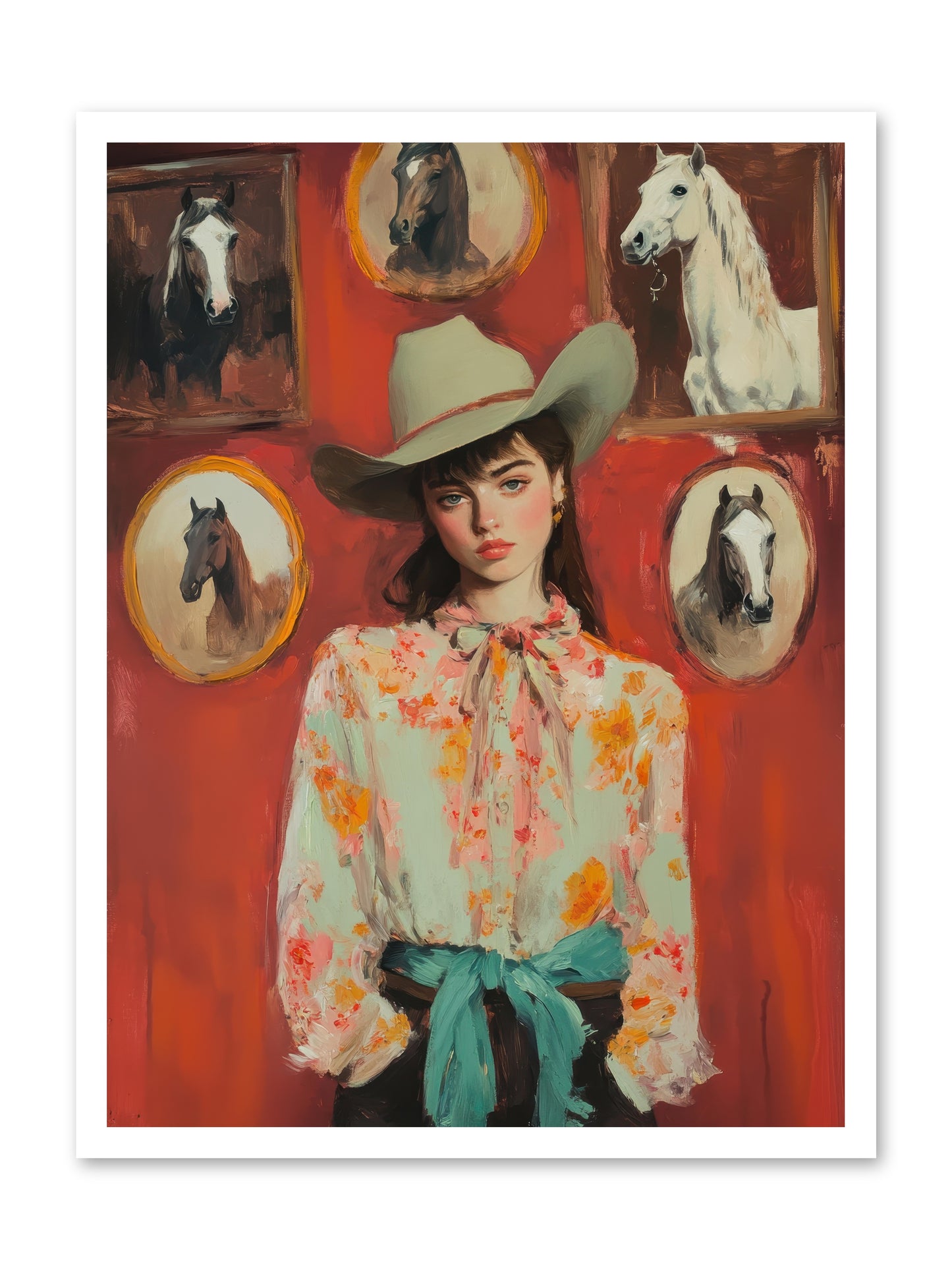 Lariat Legend -- Loose Canvas Print 24x32
