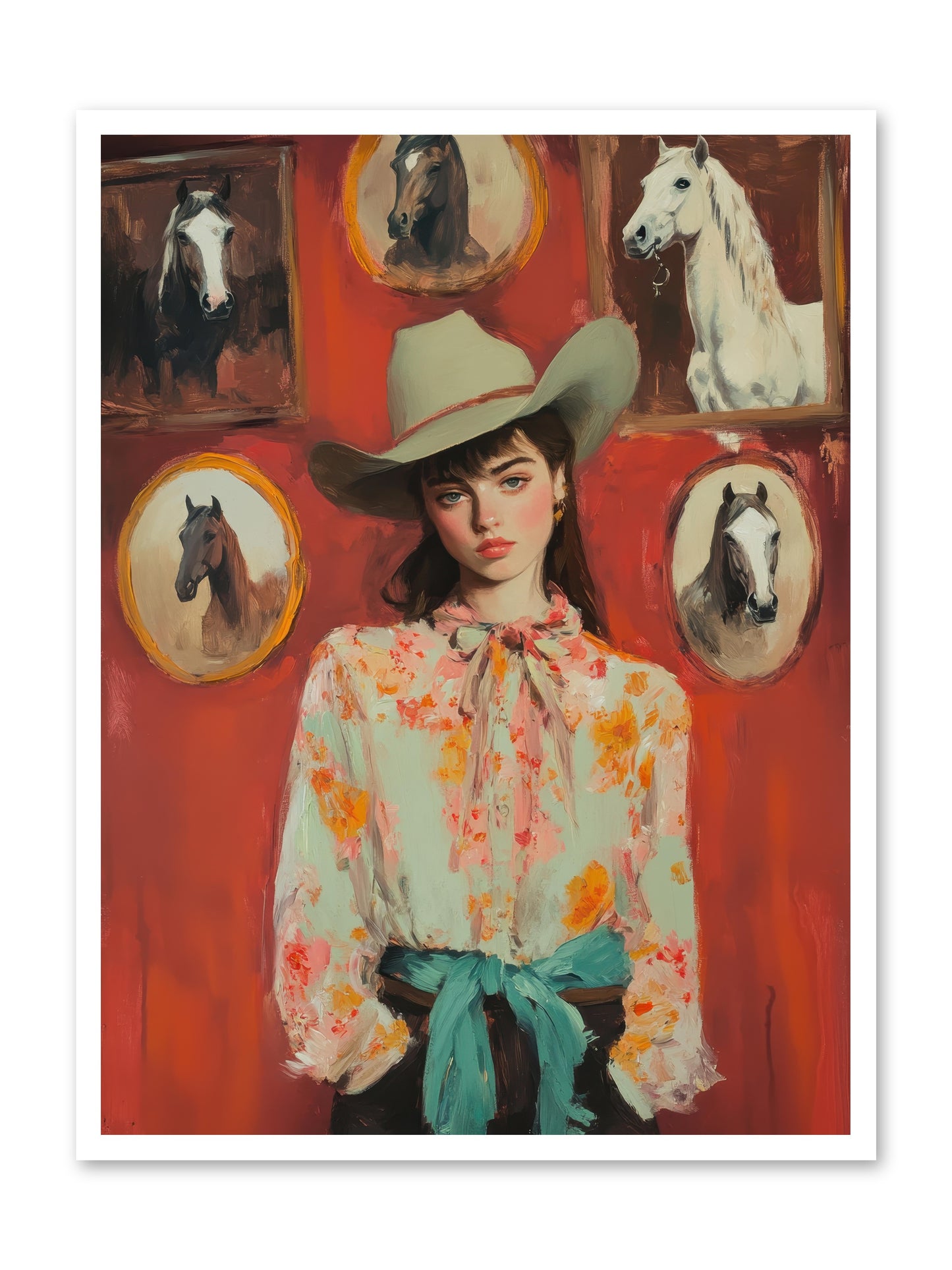 Lariat Legend -- Loose Canvas Print 30x40