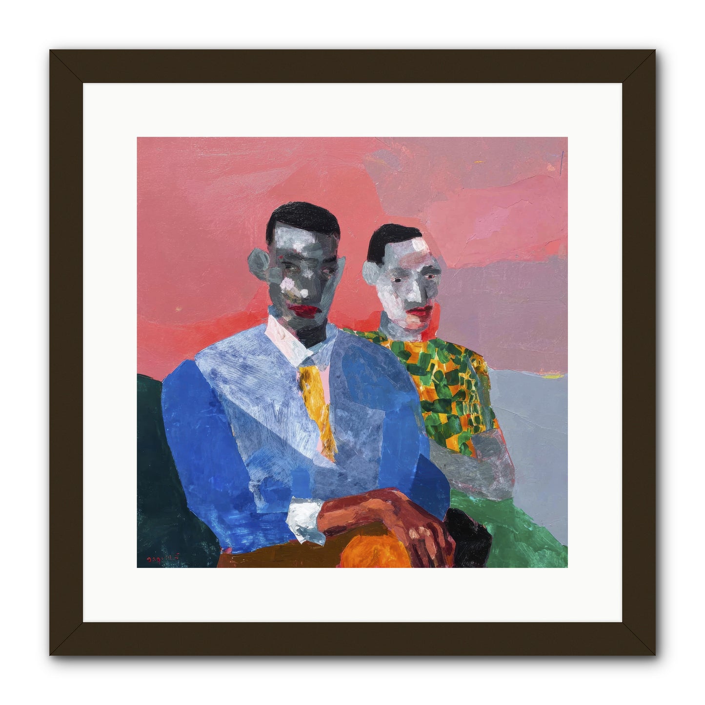 Last Honest Companion -- Framed Print - Black 16x16