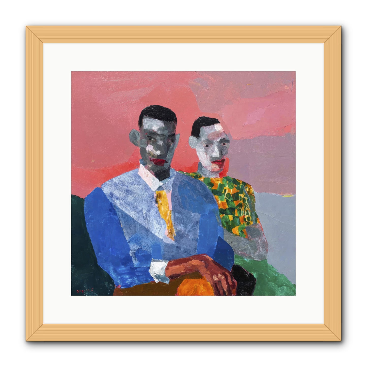 Last Honest Companion -- Framed Print - Natural 16x16