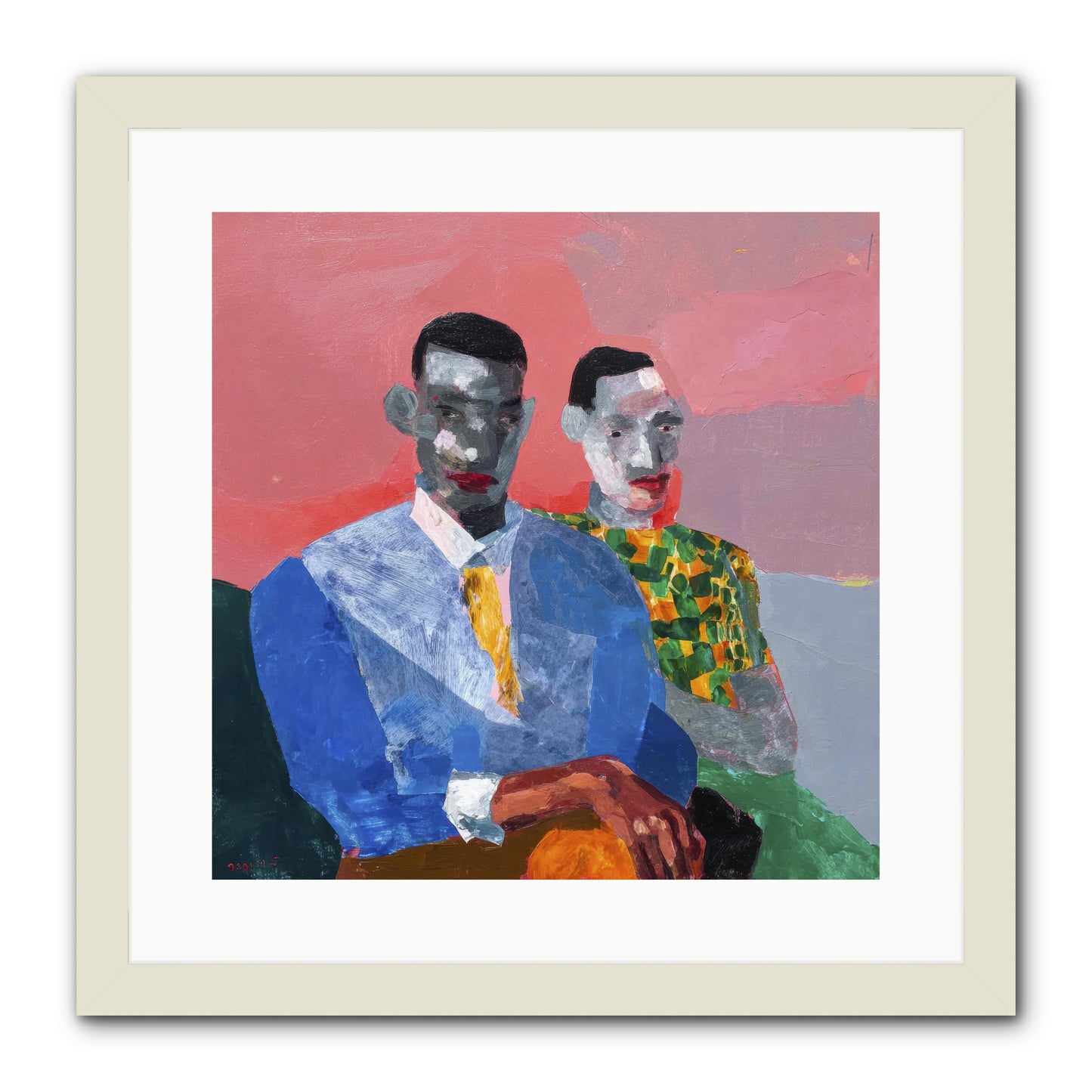 Last Honest Companion -- Framed Print - White 16x16