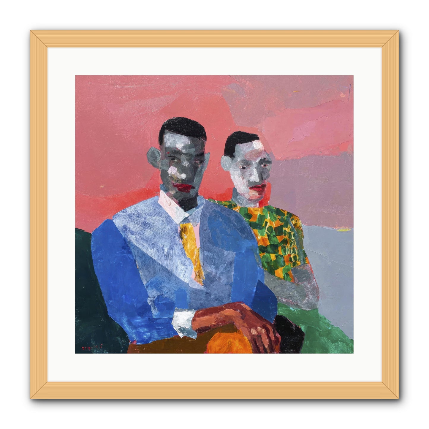 Last Honest Companion -- Framed Print - Natural 20x20