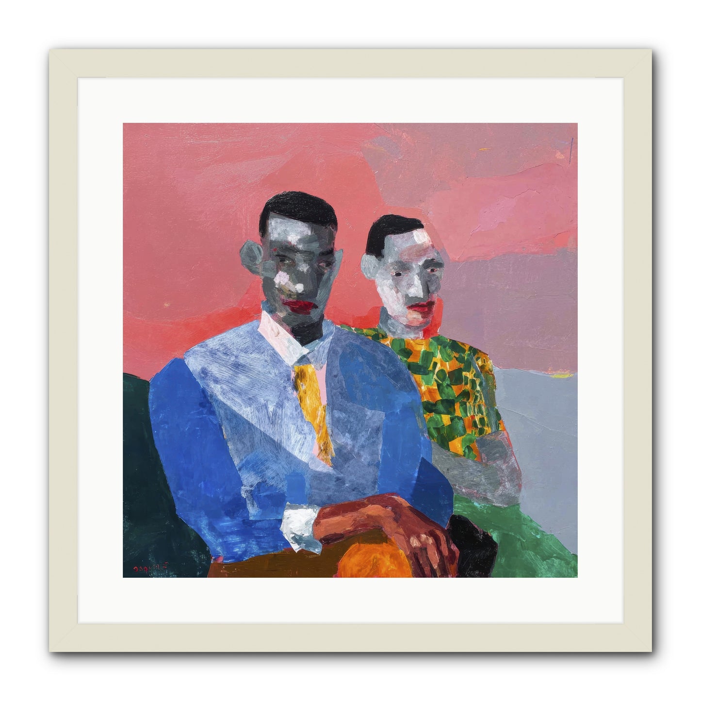 Last Honest Companion -- Framed Print - White 20x20
