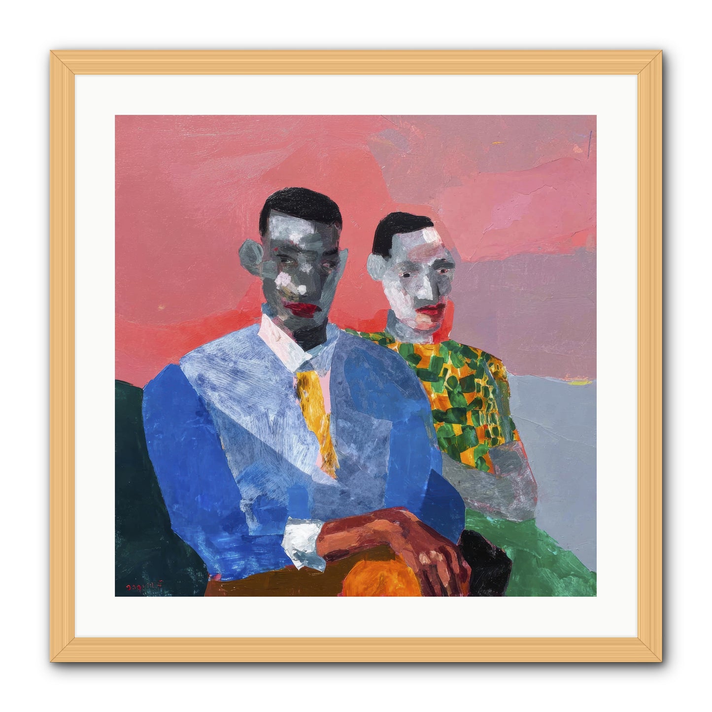 Last Honest Companion -- Framed Print - Natural 24x24