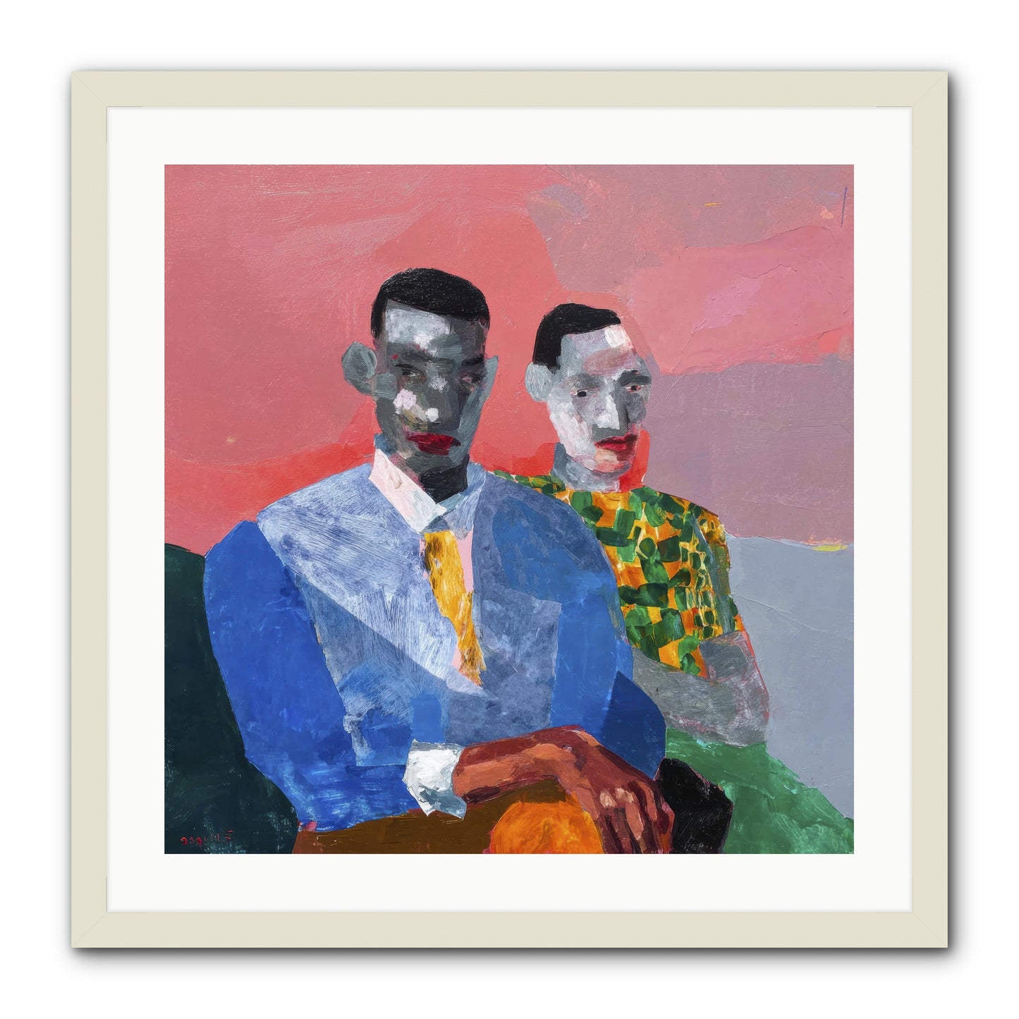 Last Honest Companion -- Framed Print - White 24x24