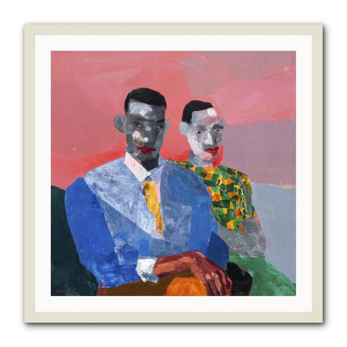 Last Honest Companion -- Framed Print - White 30x30