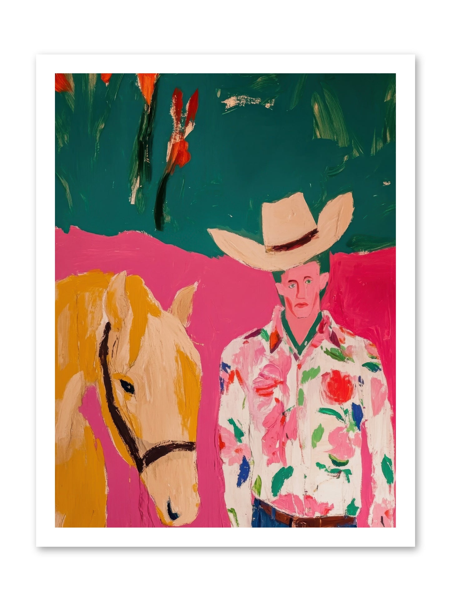 Last Lasso -- Loose Canvas Print 18x24