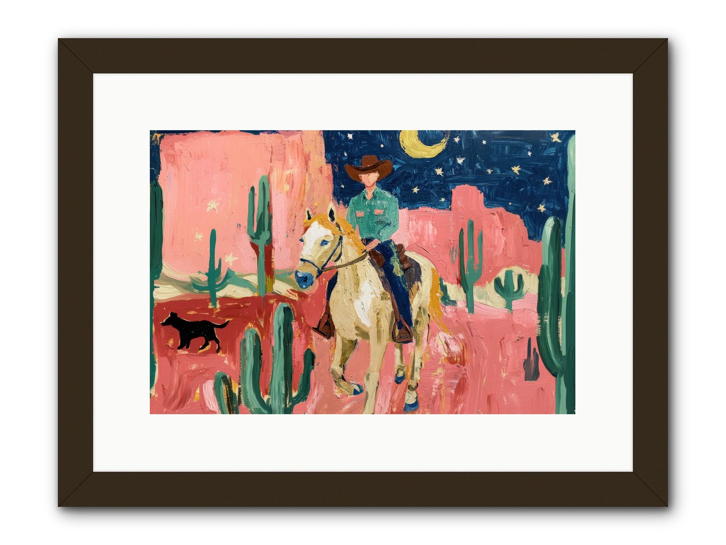 Last Roundup -- Framed Print - Black 15x10