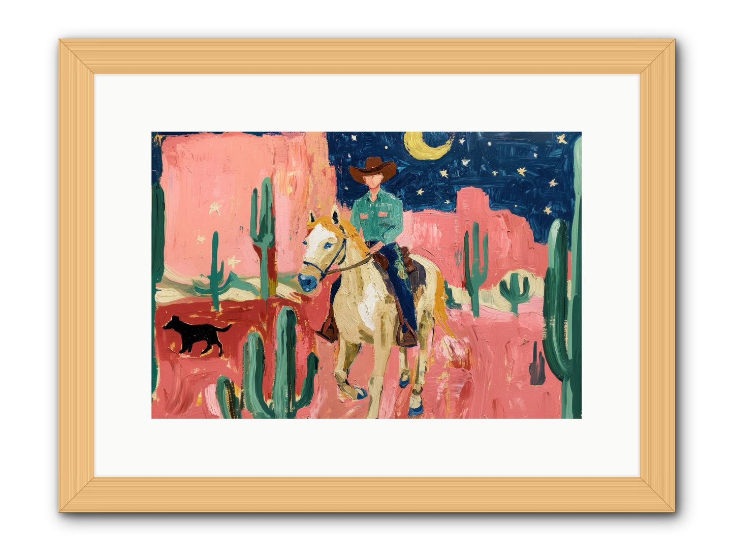 Last Roundup -- Framed Print - Natural 15x10