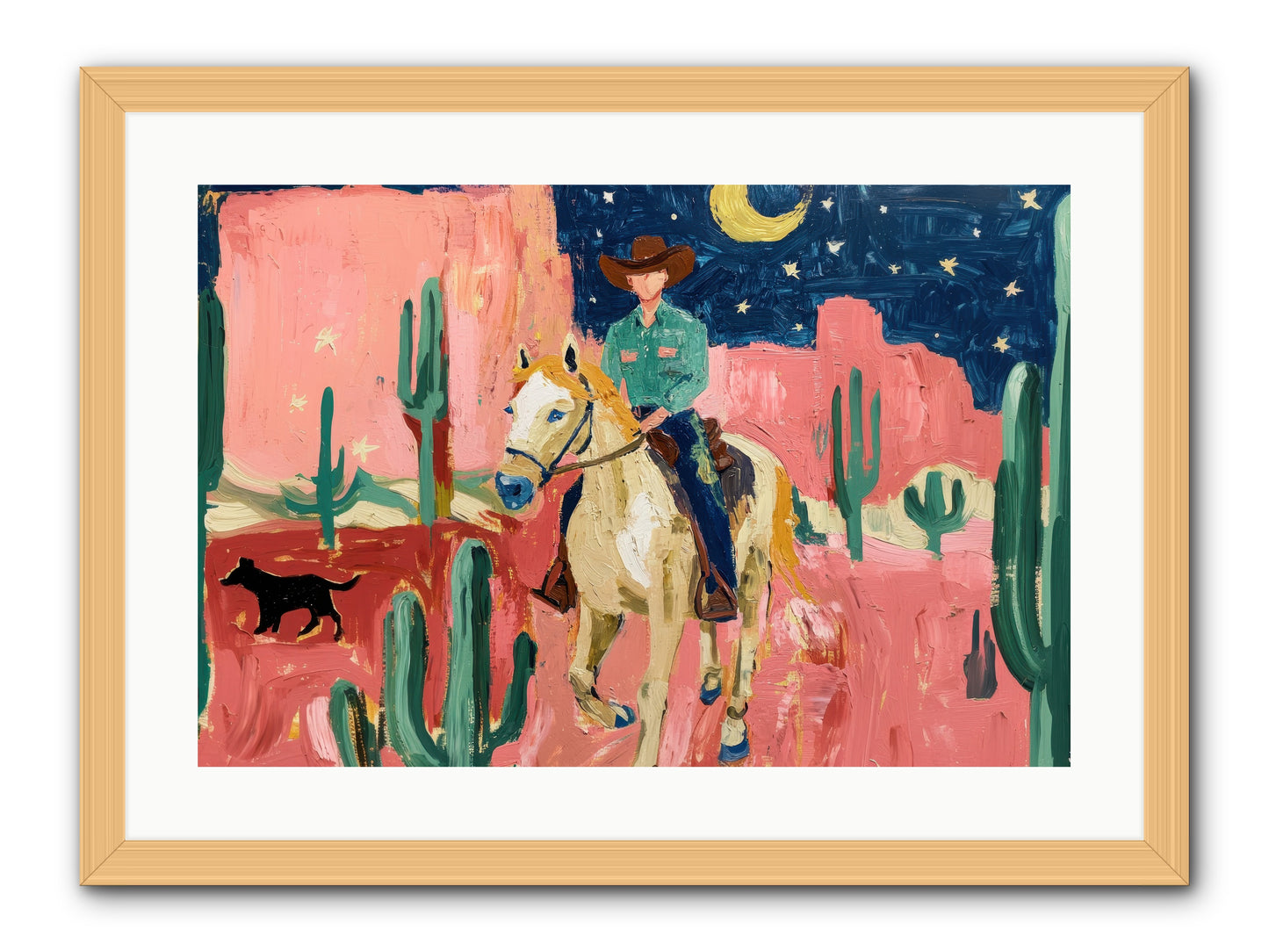 Last Roundup -- Framed Print - Natural 24x16