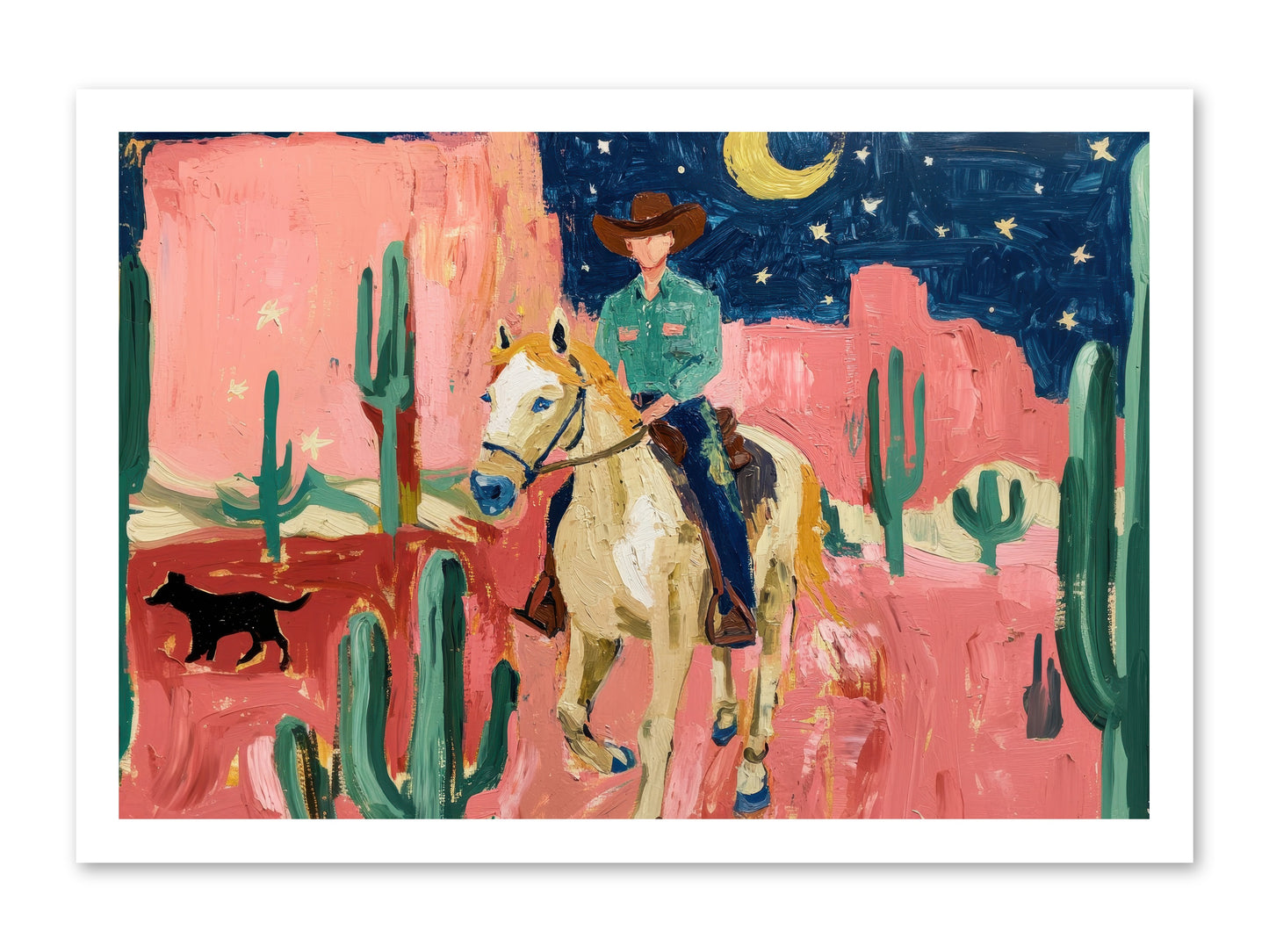 Last Roundup -- Loose Canvas Print 24x16
