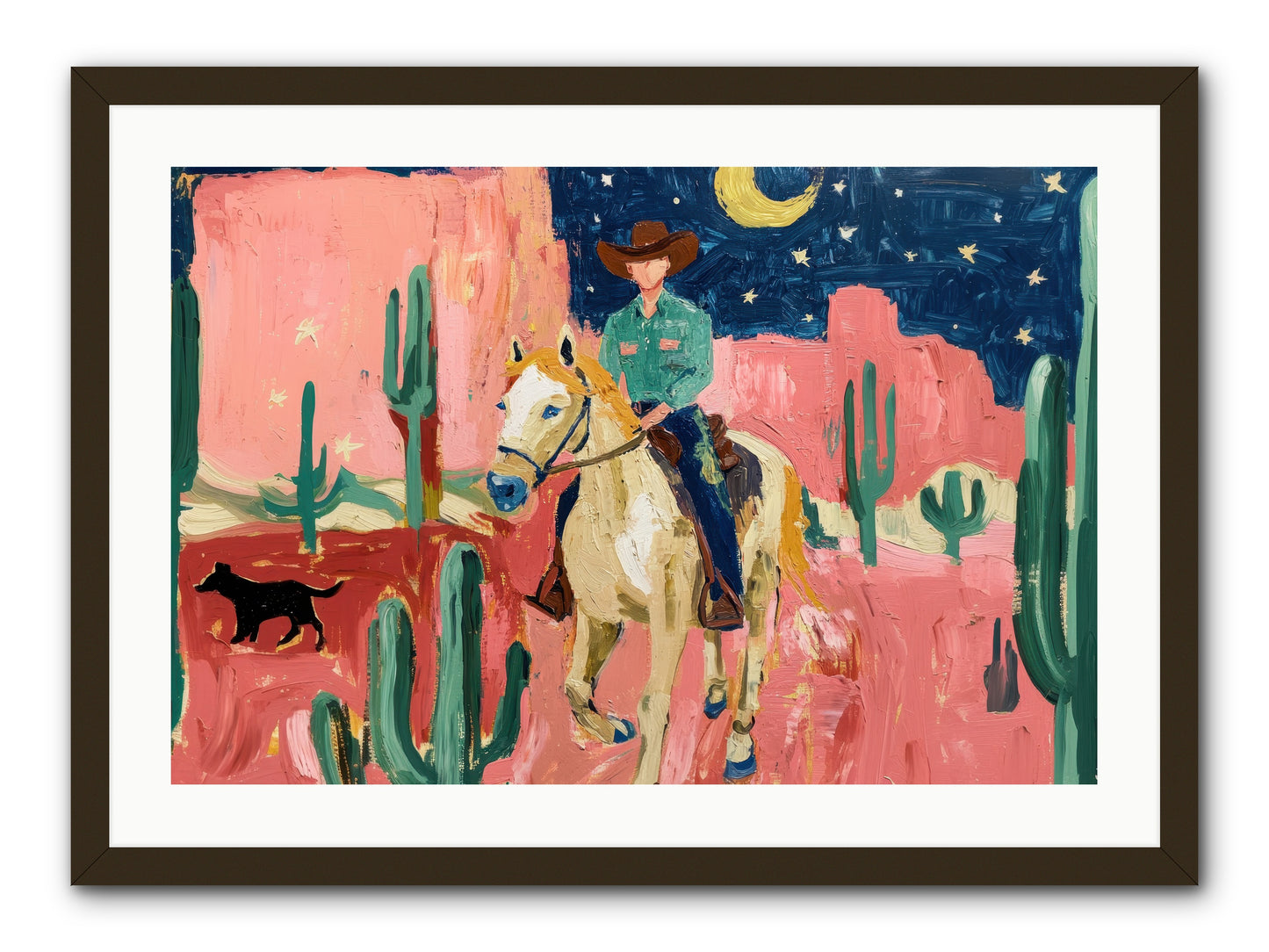 Last Roundup -- Framed Print - Black 30x20