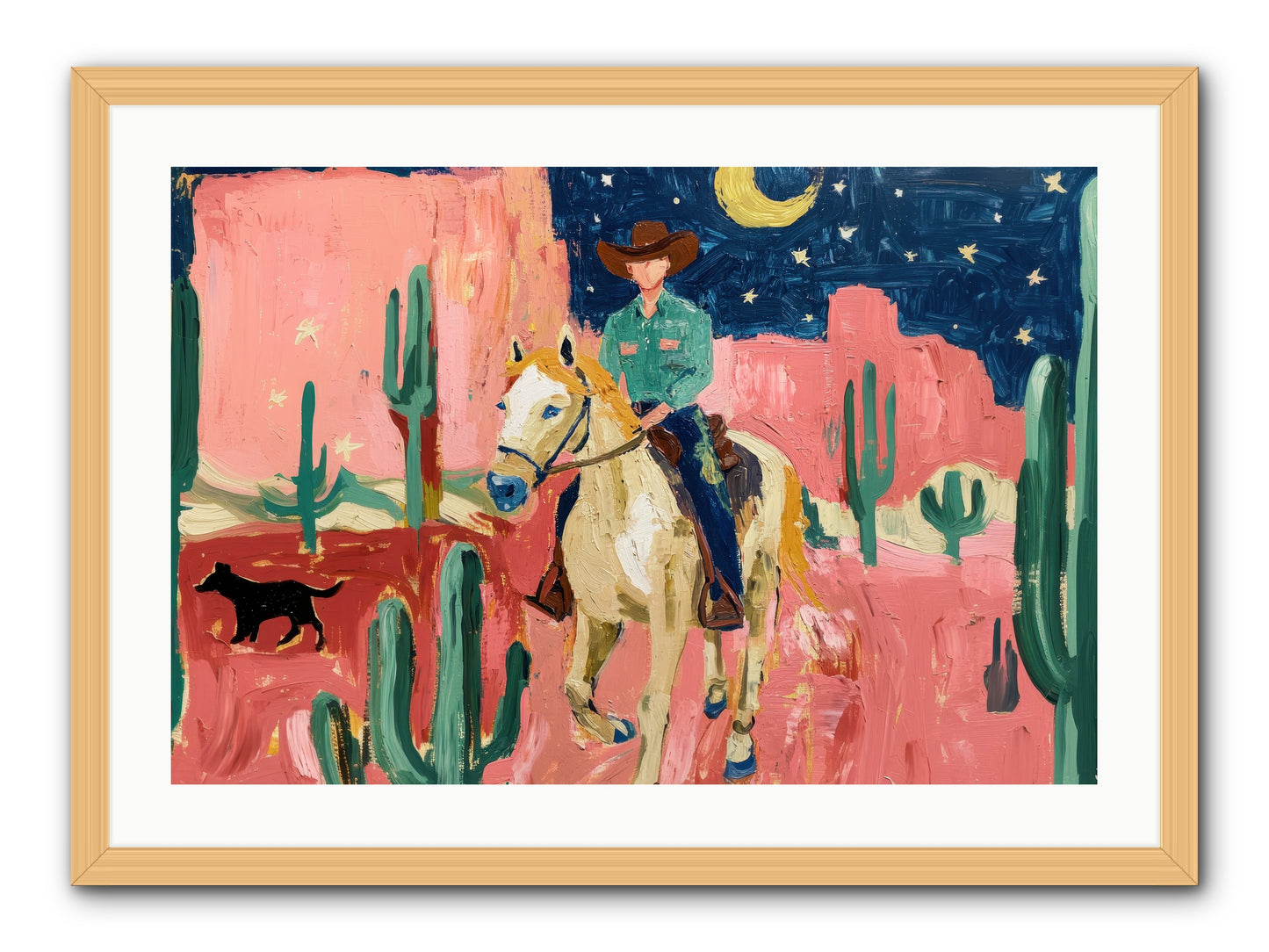 Last Roundup -- Framed Print - Natural 30x20