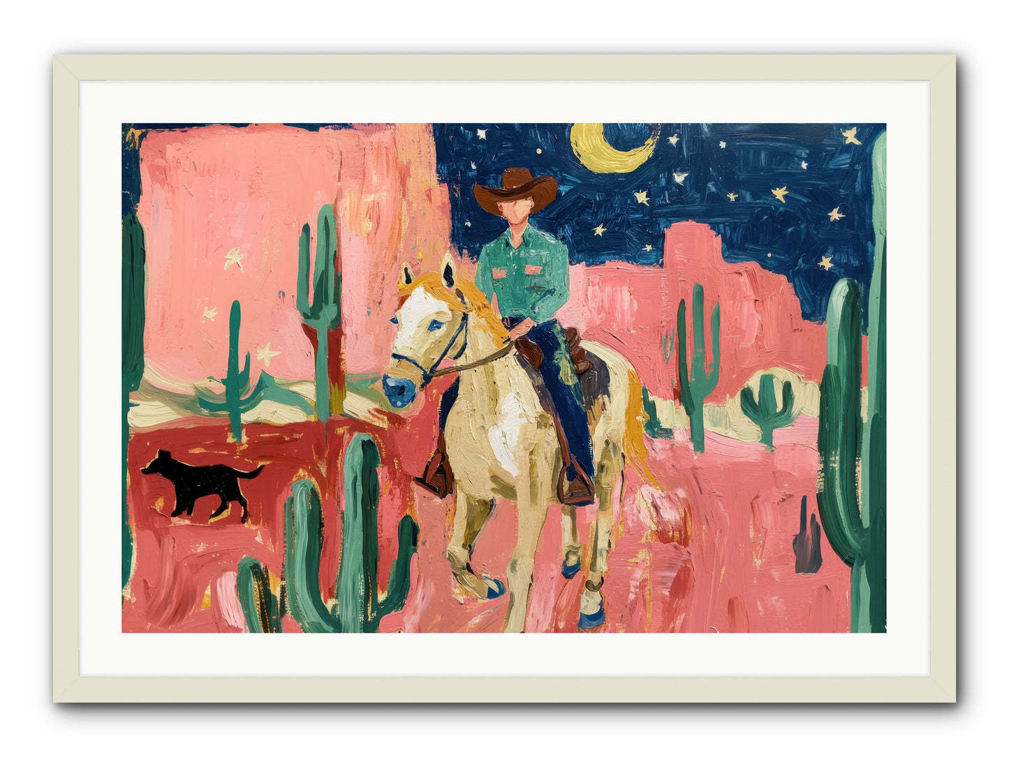 Last Roundup -- Framed Print - White 36x24