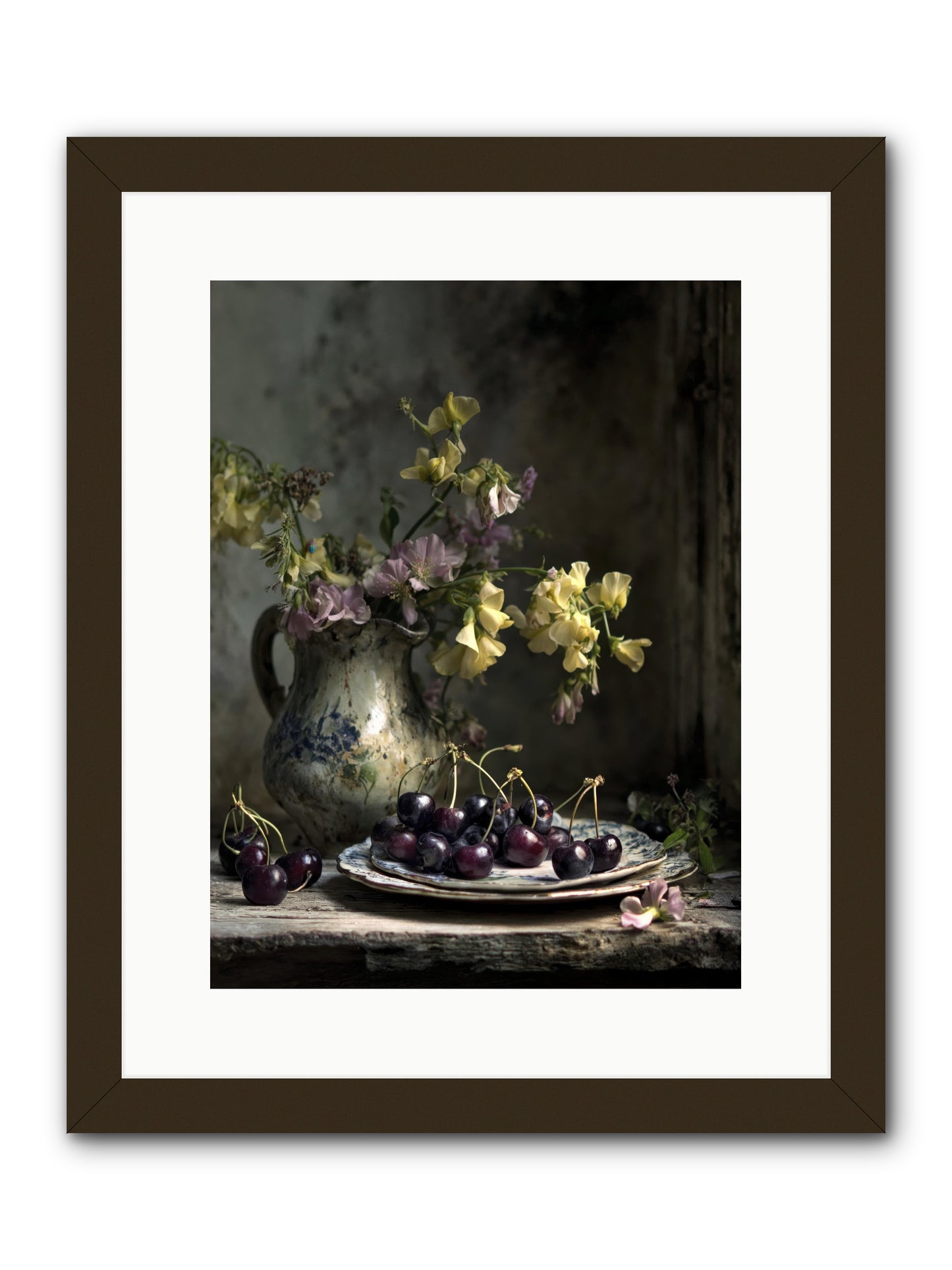 Lately -- Framed Print - Black 12x16