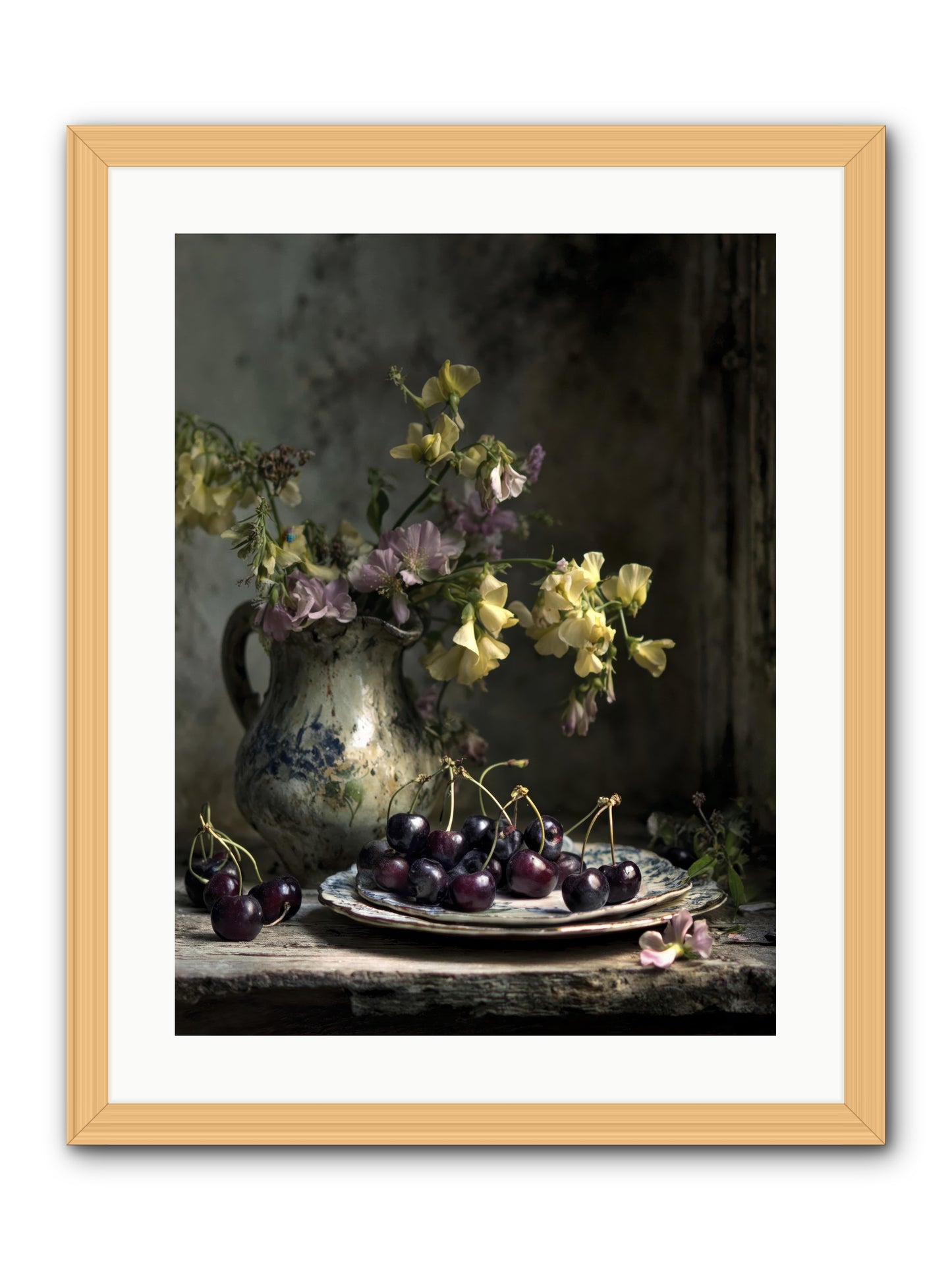 Lately -- Framed Print - Natural 18x24