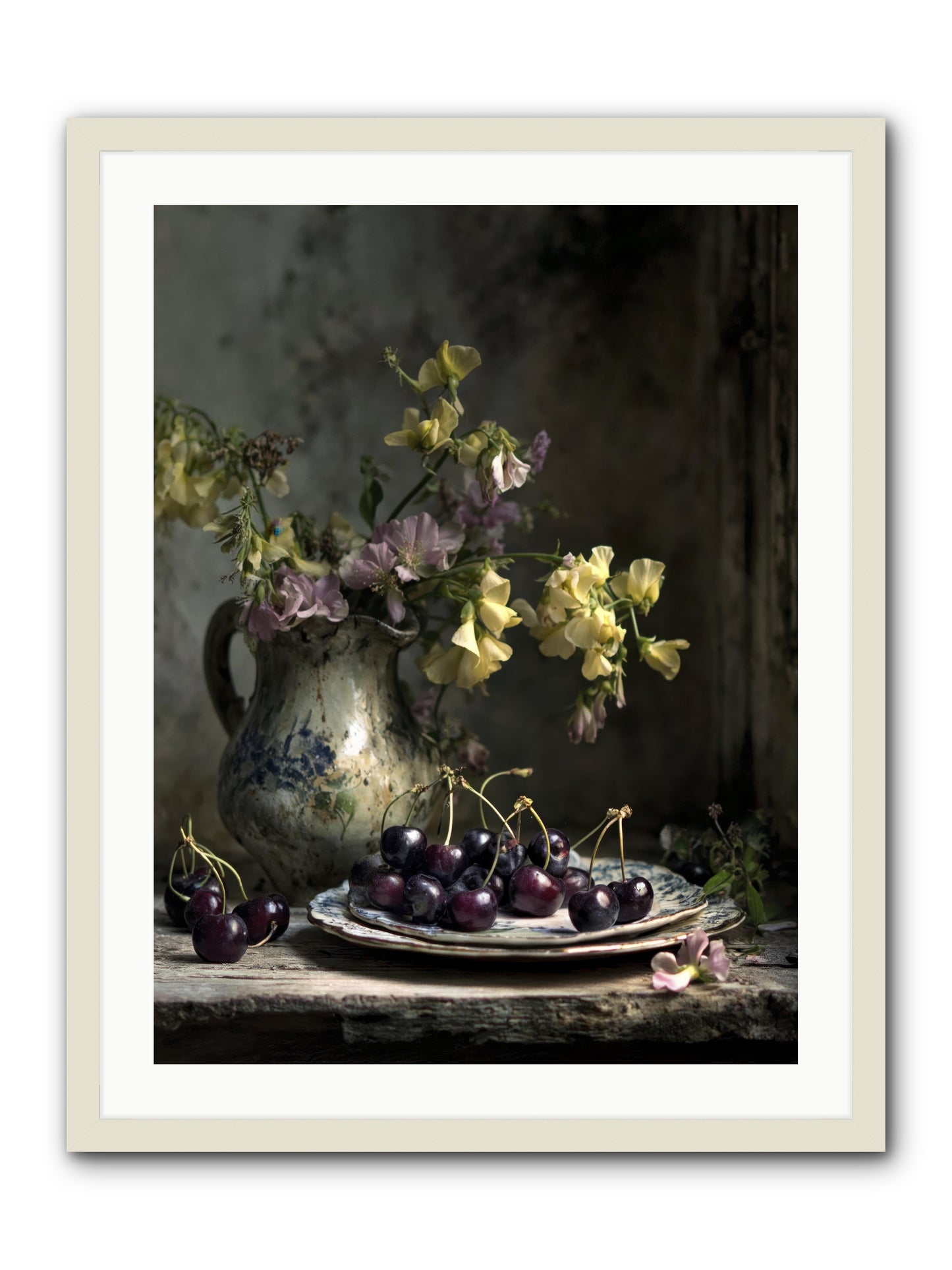 Lately -- Framed Print - White 24x32