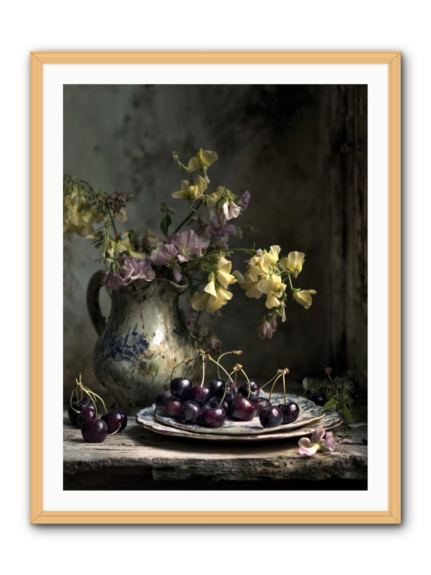 Lately -- Framed Print - Natural 30x40