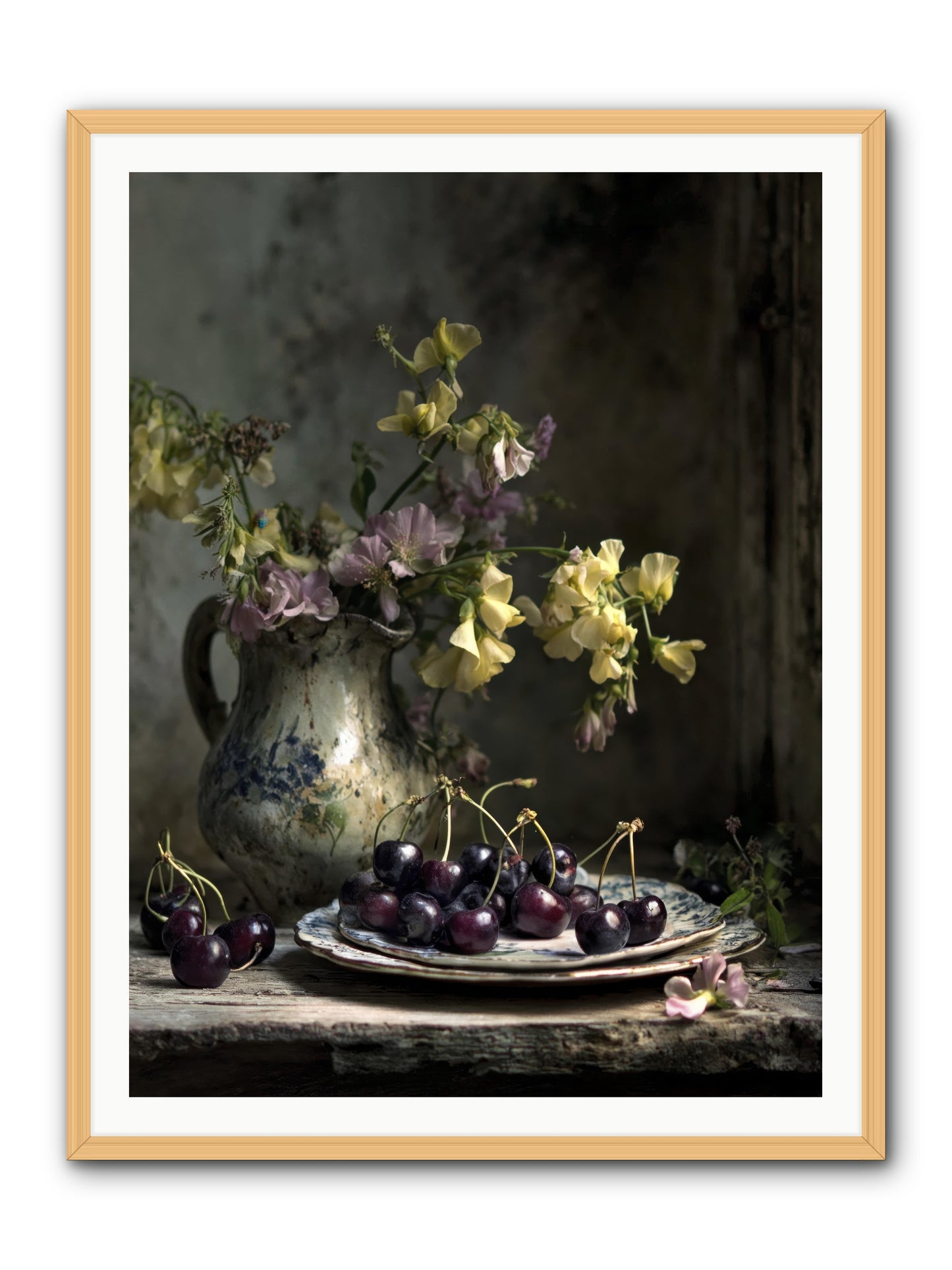 Lately -- Framed Print - Natural 36x48