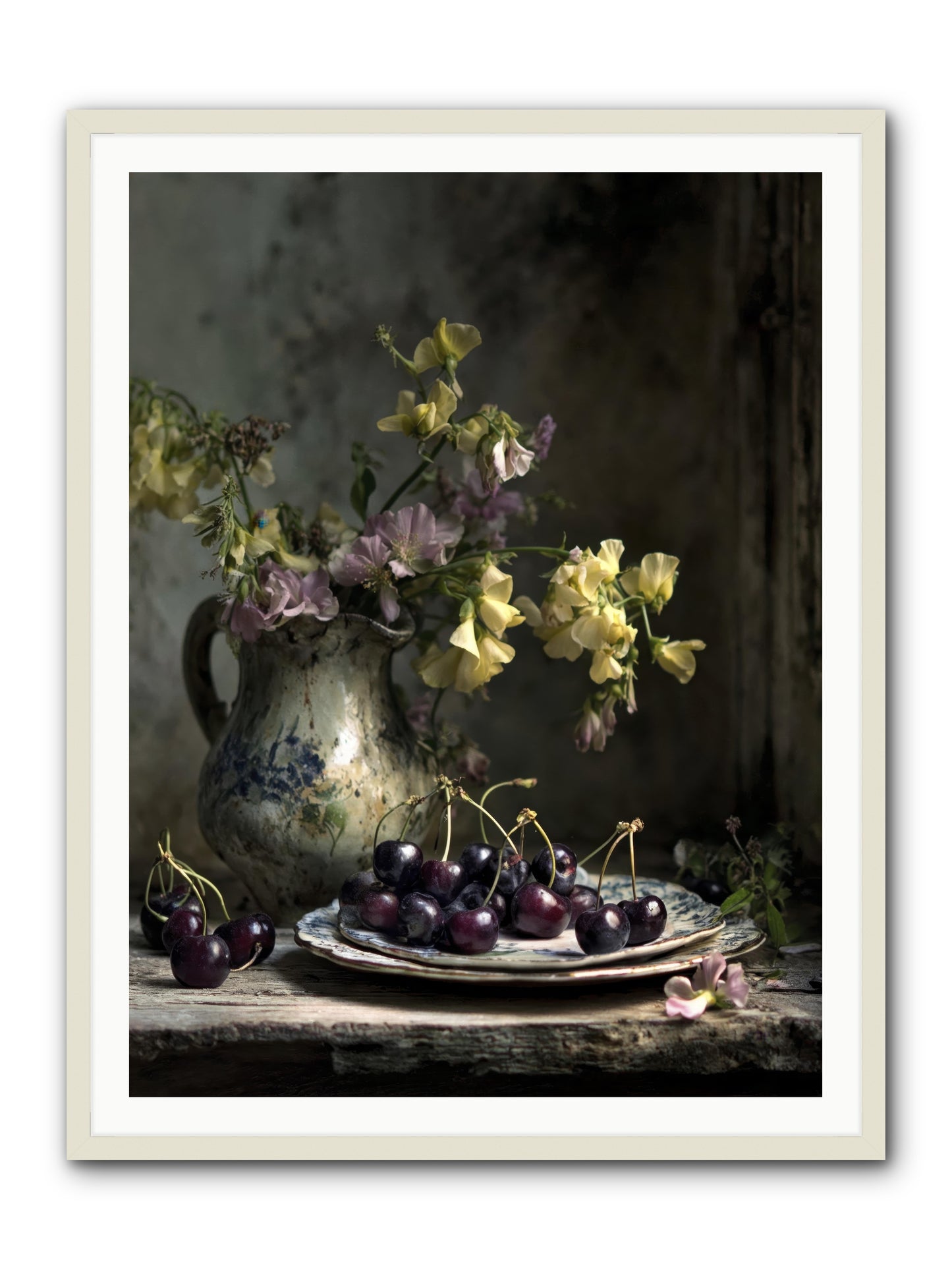 Lately -- Framed Print - White 36x48