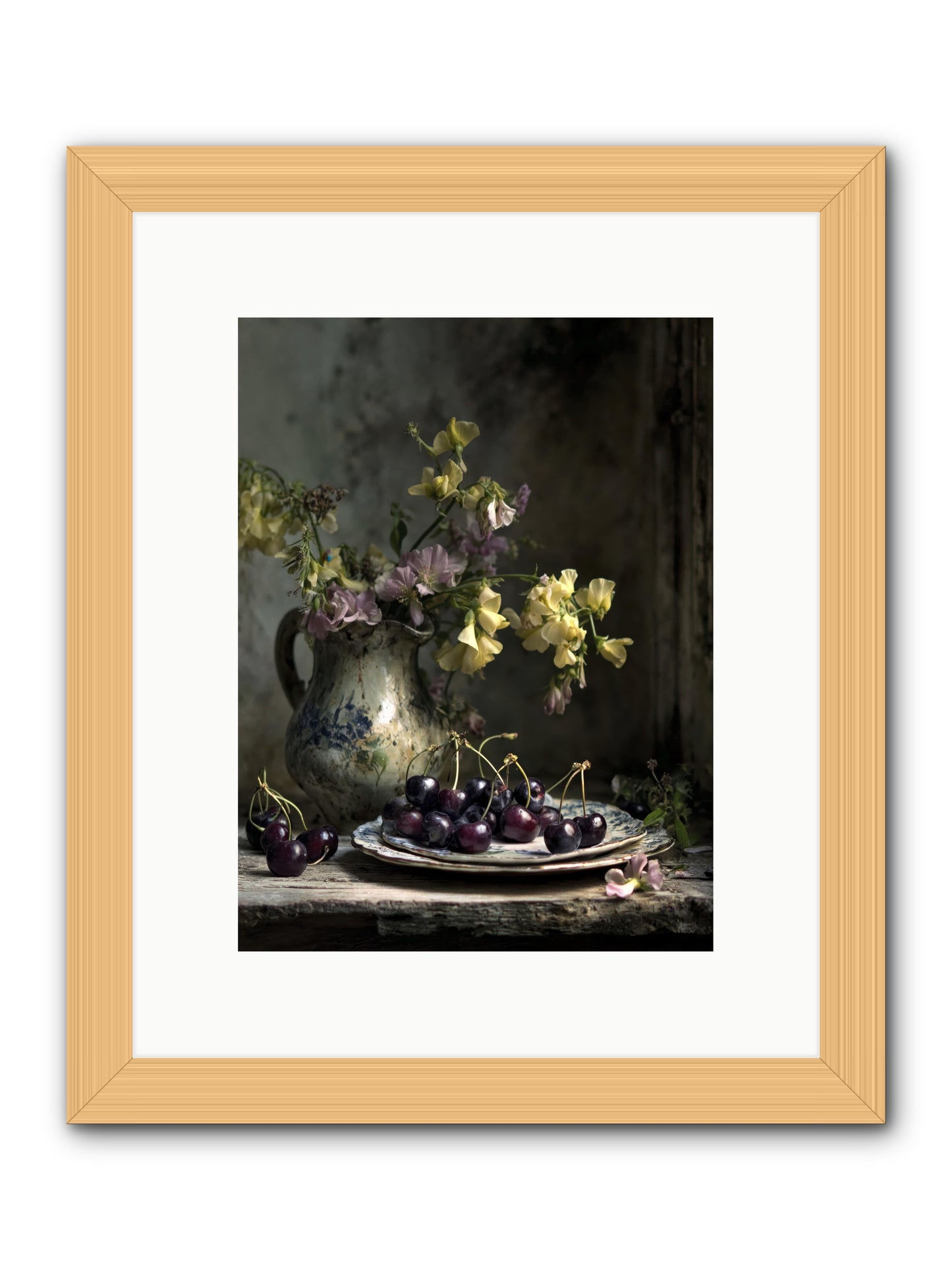 Lately -- Framed Print - Natural 9x12